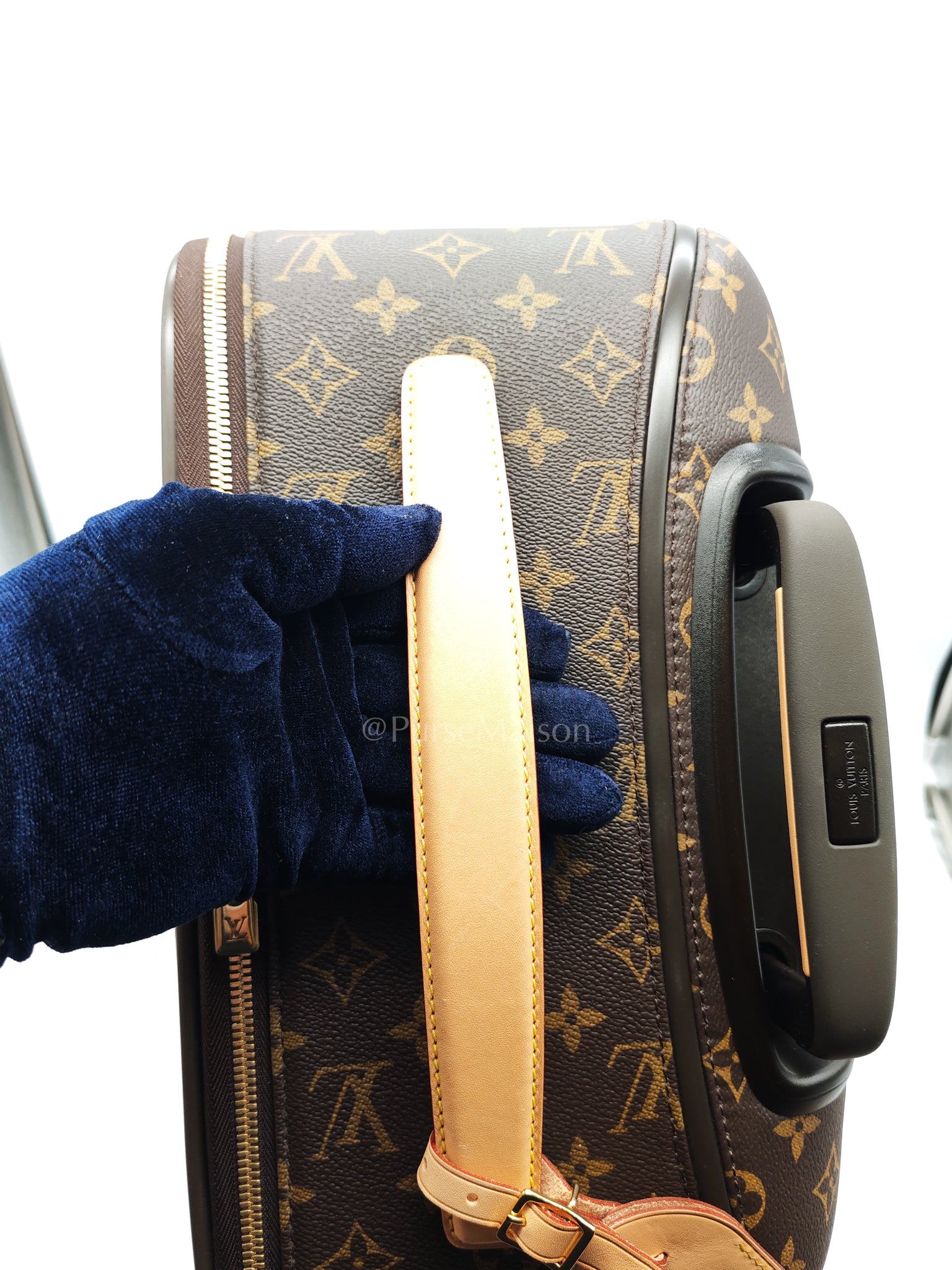 Pegase 55 in Monogram Canvas Rolling Suitcase/ Luggage with VJC Heat Stamp | Purse Maison Luxury Bags Shop