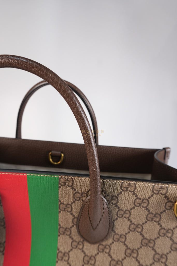 Pelle Grigio Supreme Monogram Canvas Tote Bag | Purse Maison Luxury Bags Shop