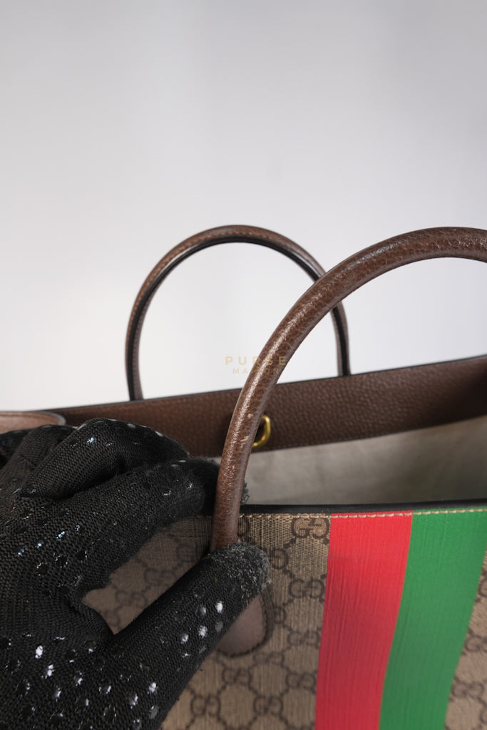 Pelle Grigio Supreme Monogram Canvas Tote Bag | Purse Maison Luxury Bags Shop