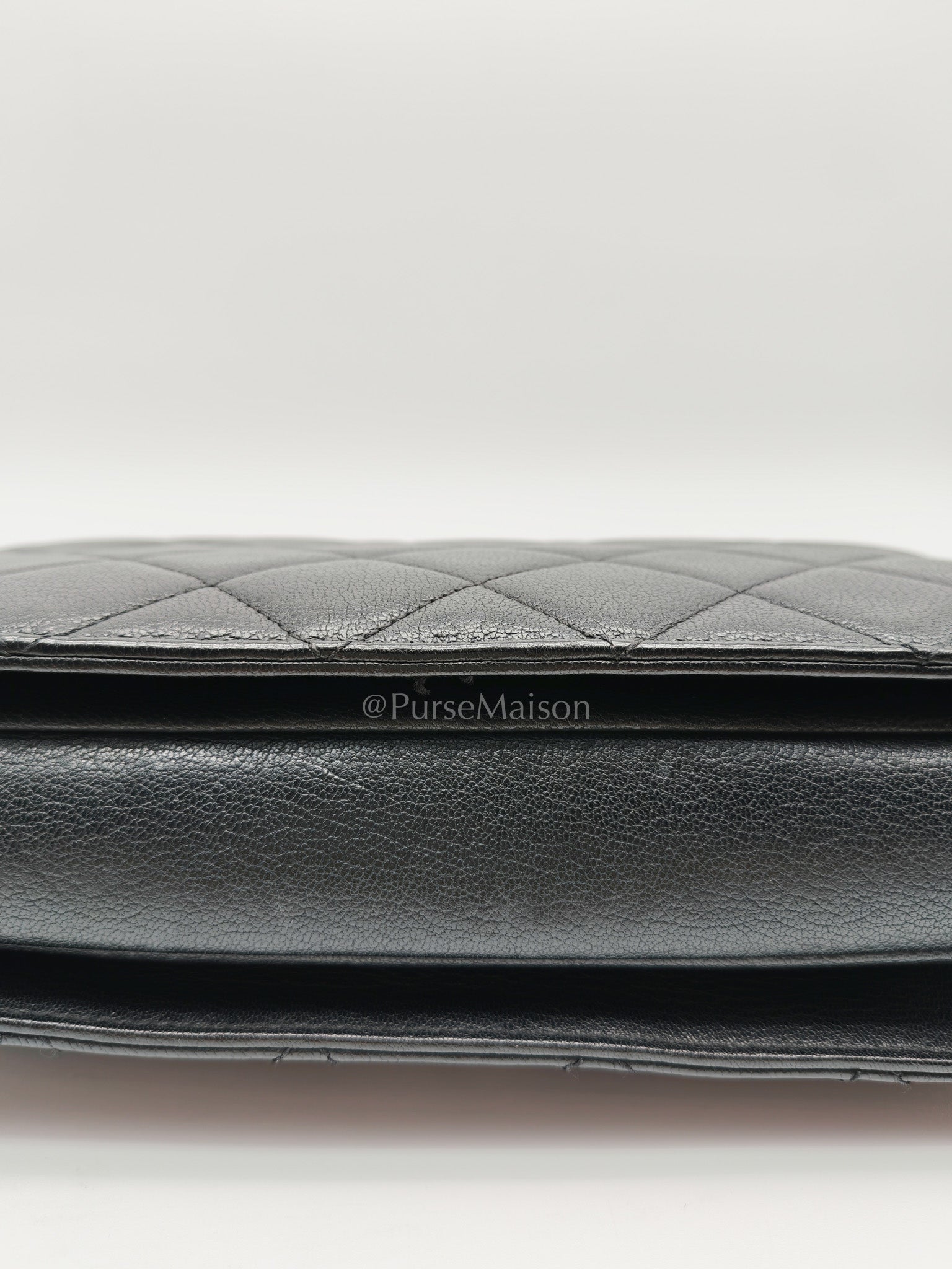 Perfect Edge Flap in Quilted Goatskin Leather and Ruthenium Hardware Series 21 | Purse Maison Luxury Bags Shop