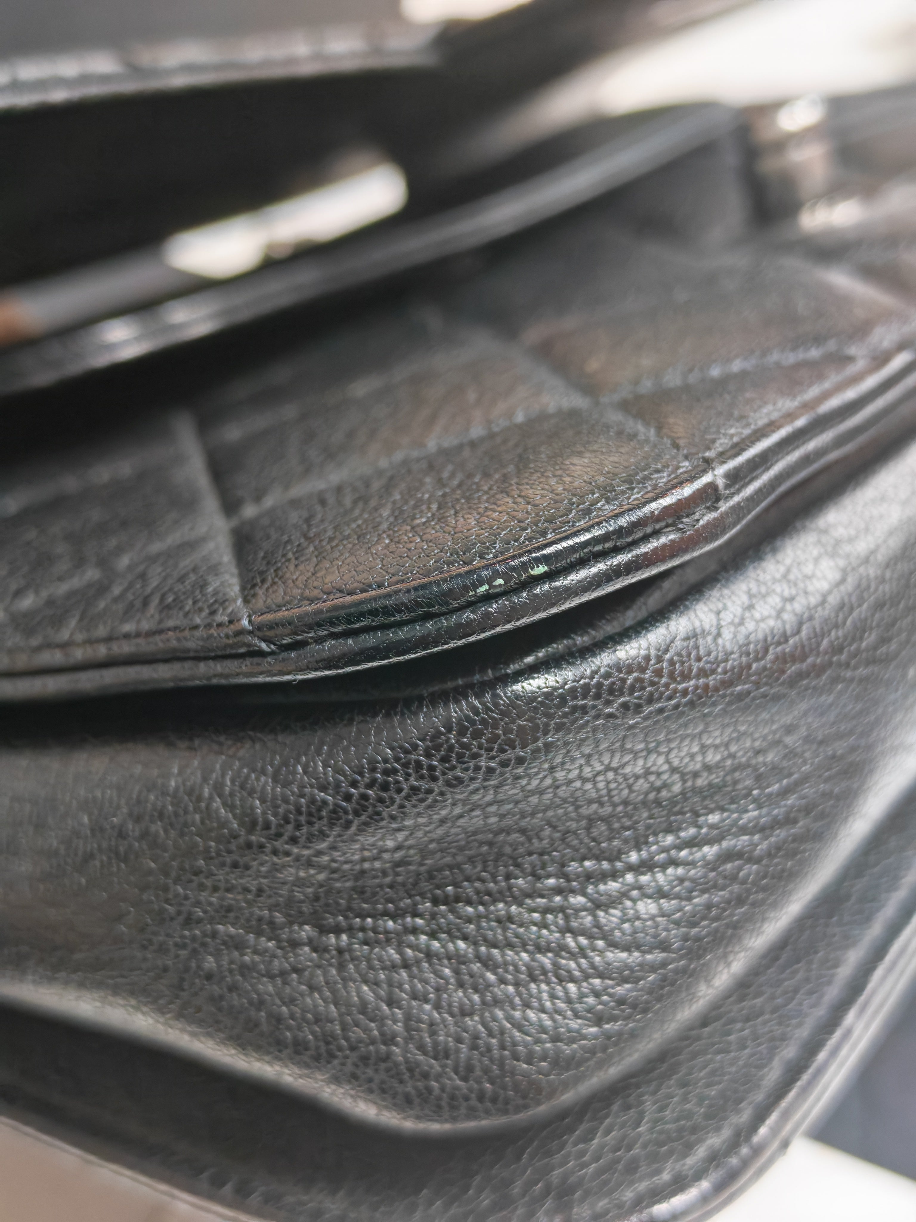 Perfect Edge Flap in Quilted Goatskin Leather and Ruthenium Hardware Series 21 | Purse Maison Luxury Bags Shop