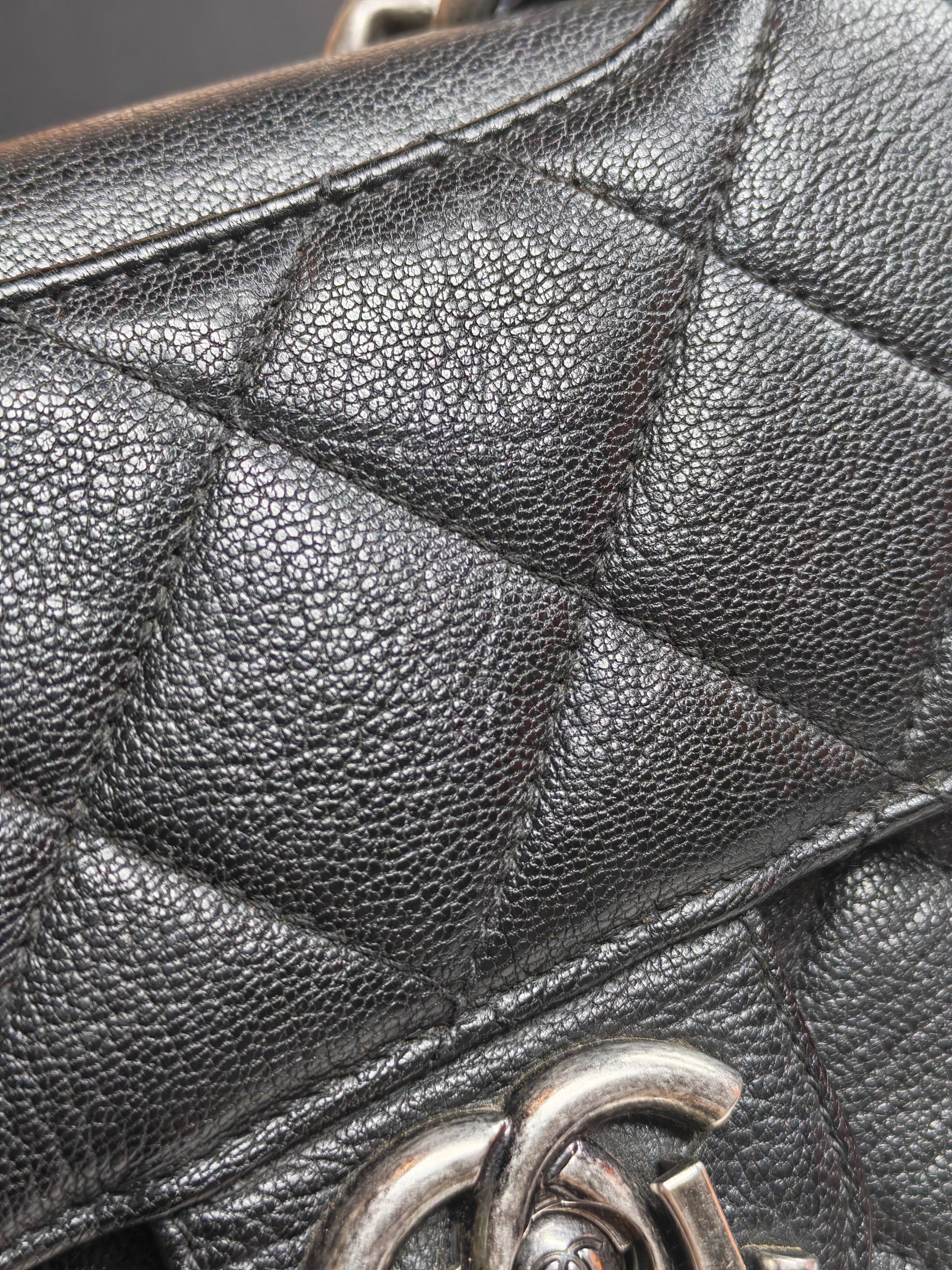 Perfect Edge Flap in Quilted Goatskin Leather and Ruthenium Hardware Series 21 | Purse Maison Luxury Bags Shop