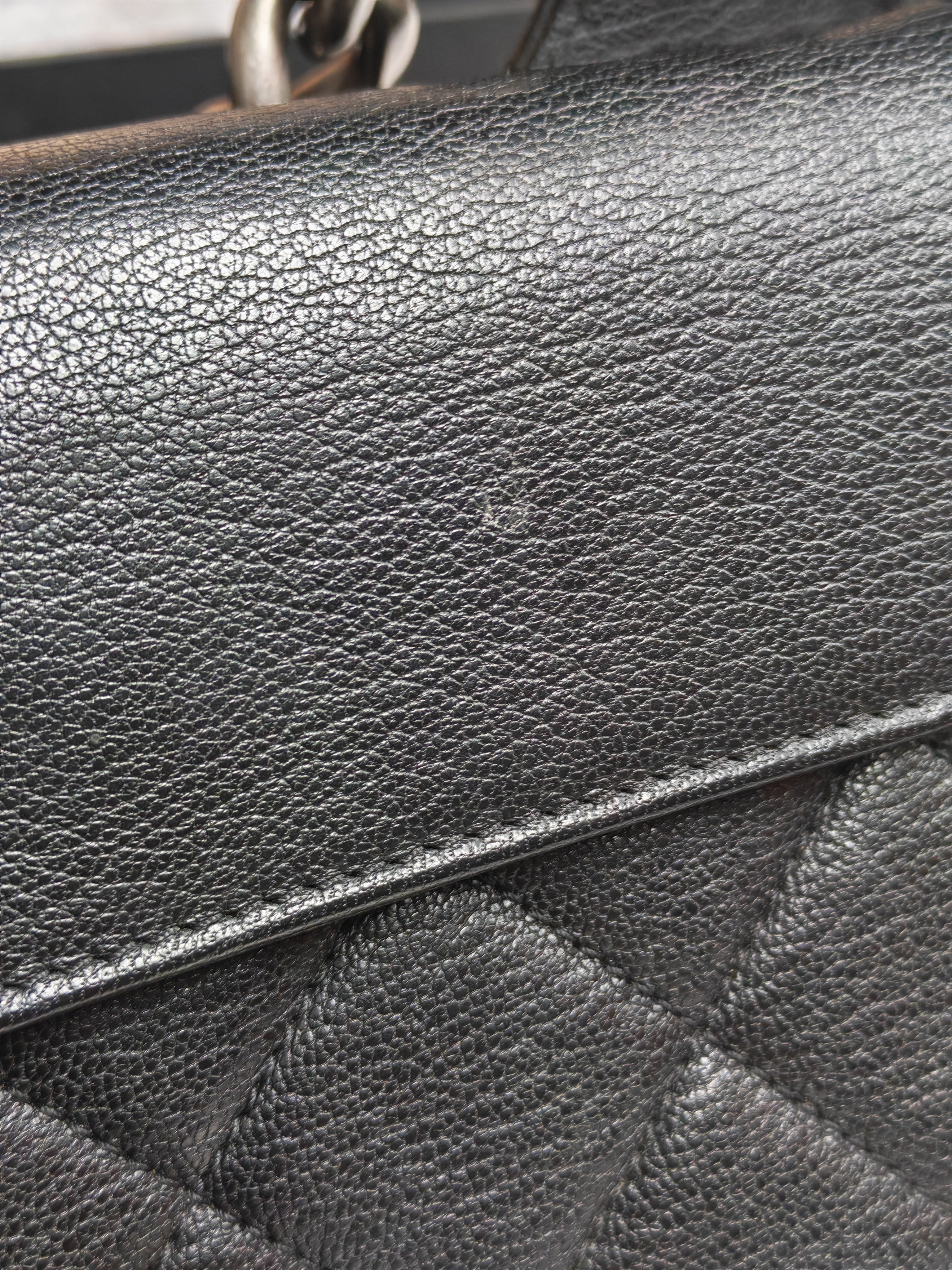 Perfect Edge Flap in Quilted Goatskin Leather and Ruthenium Hardware Series 21 | Purse Maison Luxury Bags Shop
