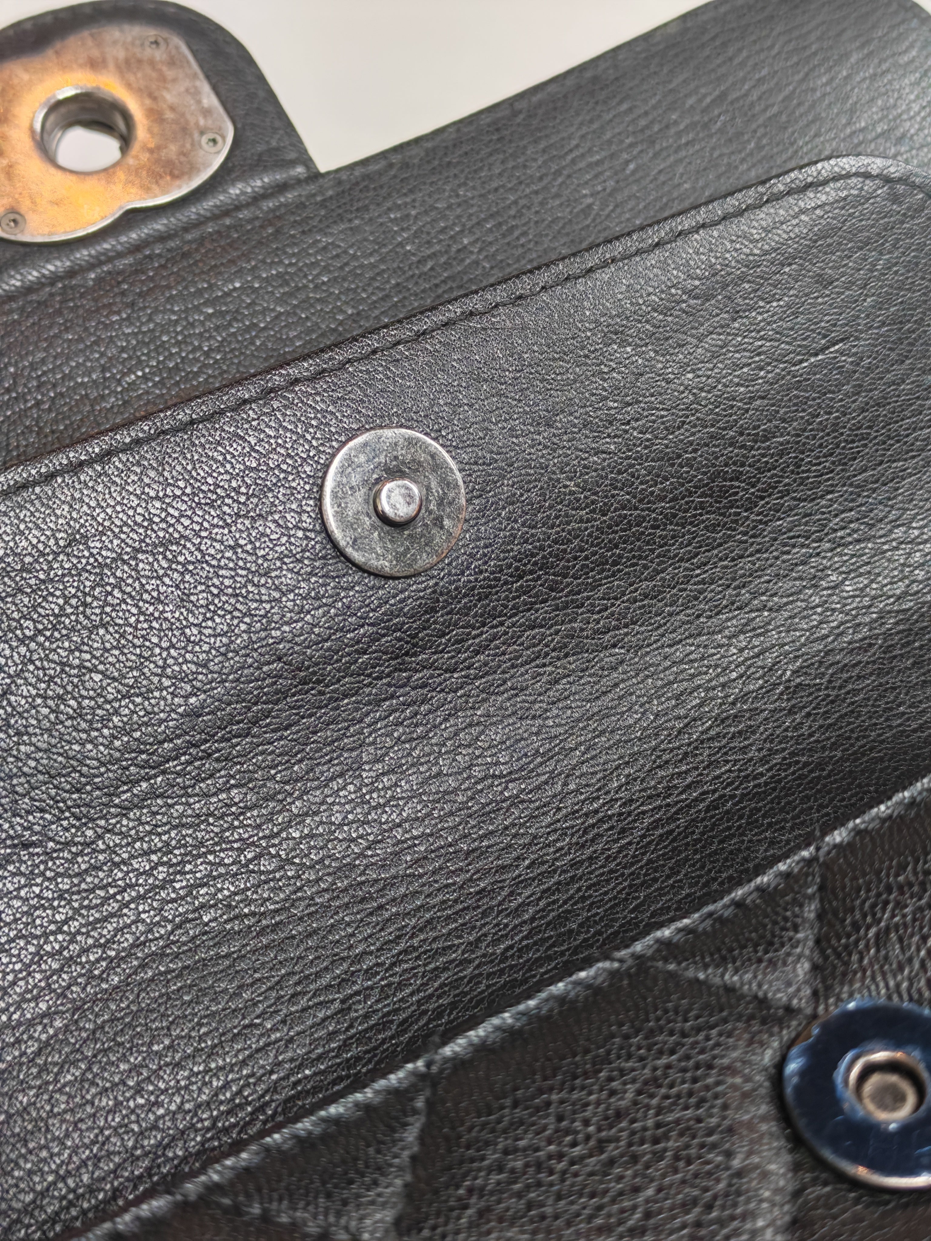 Perfect Edge Flap in Quilted Goatskin Leather and Ruthenium Hardware Series 21 | Purse Maison Luxury Bags Shop