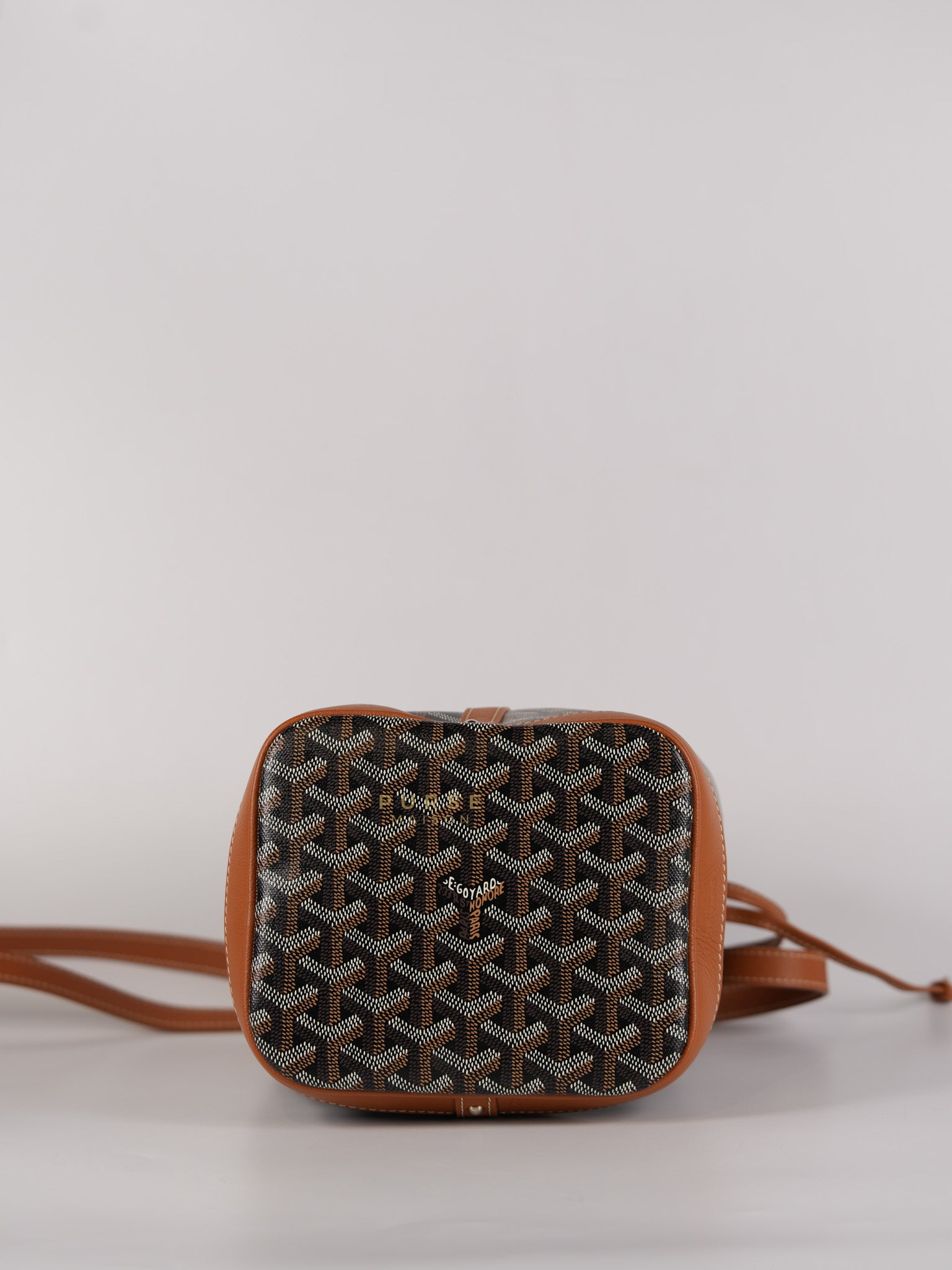 Petit Flot Bucket Bag in Tan Goyardine Canvas | Purse Maison Luxury Bags Shop