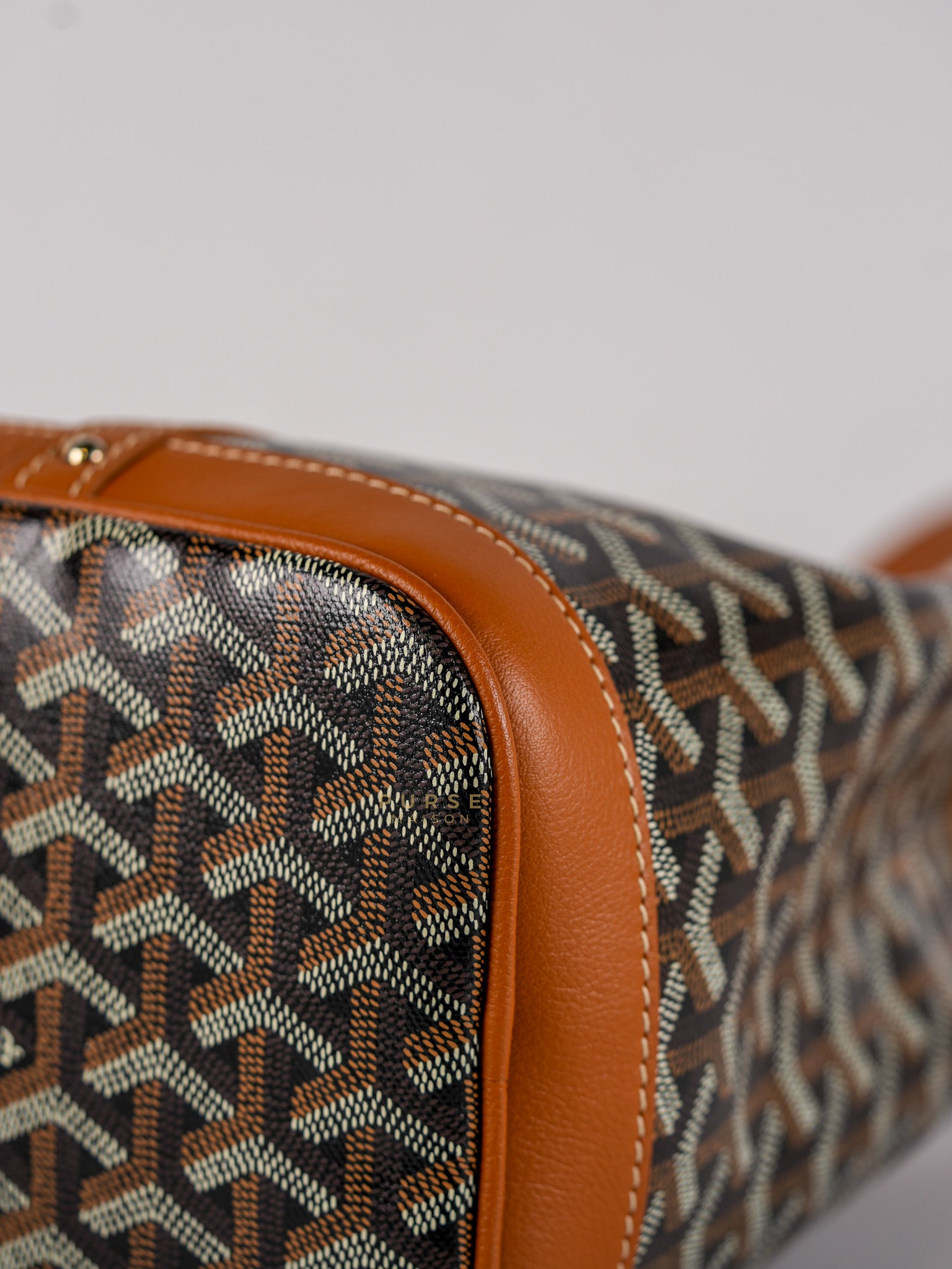 Petit Flot Bucket Bag in Tan Goyardine Canvas | Purse Maison Luxury Bags Shop