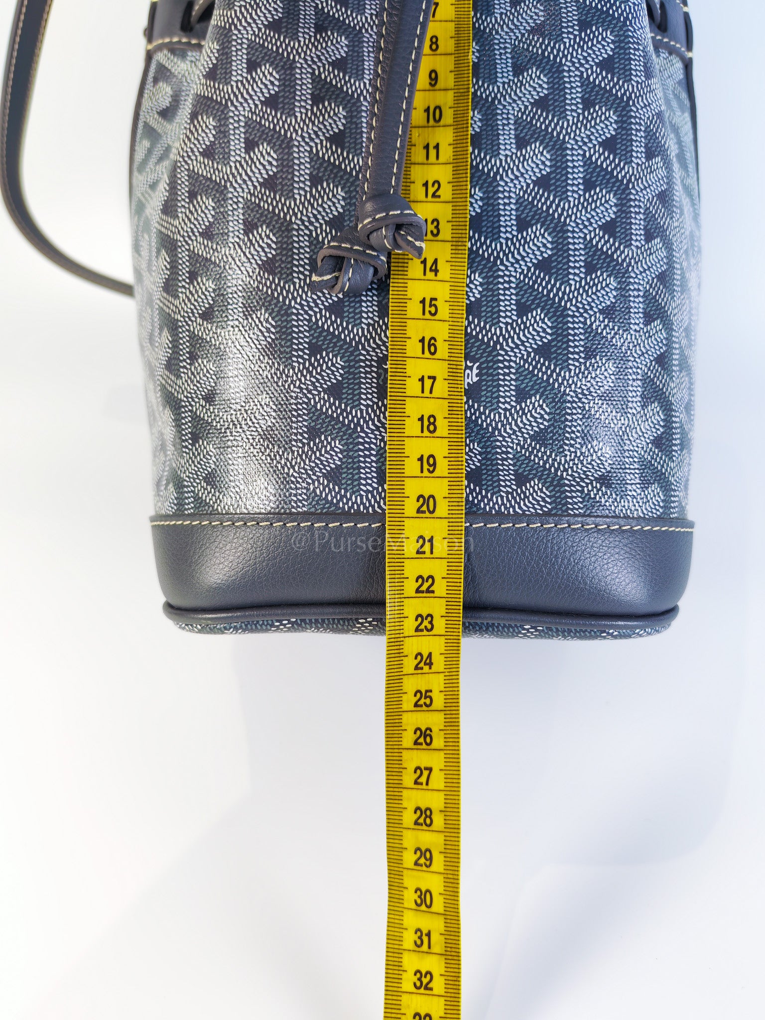 Petit Flot Bucket Sling Bag PM in Gray/Gris Goyardine Canvas | Purse Maison Luxury Bags Shop