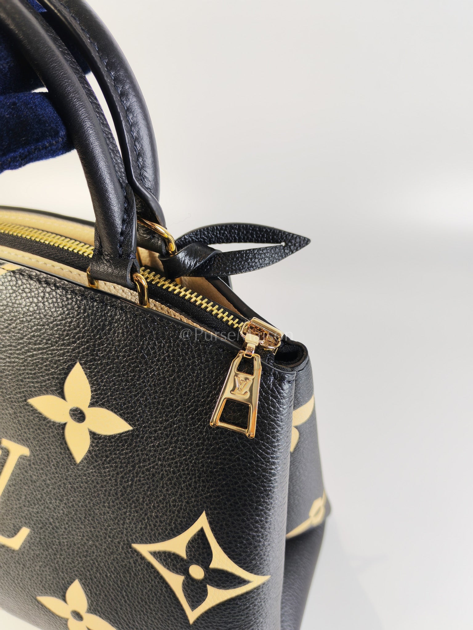 Petit Palais PM Bicolor Monogram Leather (Microchip) | Purse Maison Luxury Bags Shop