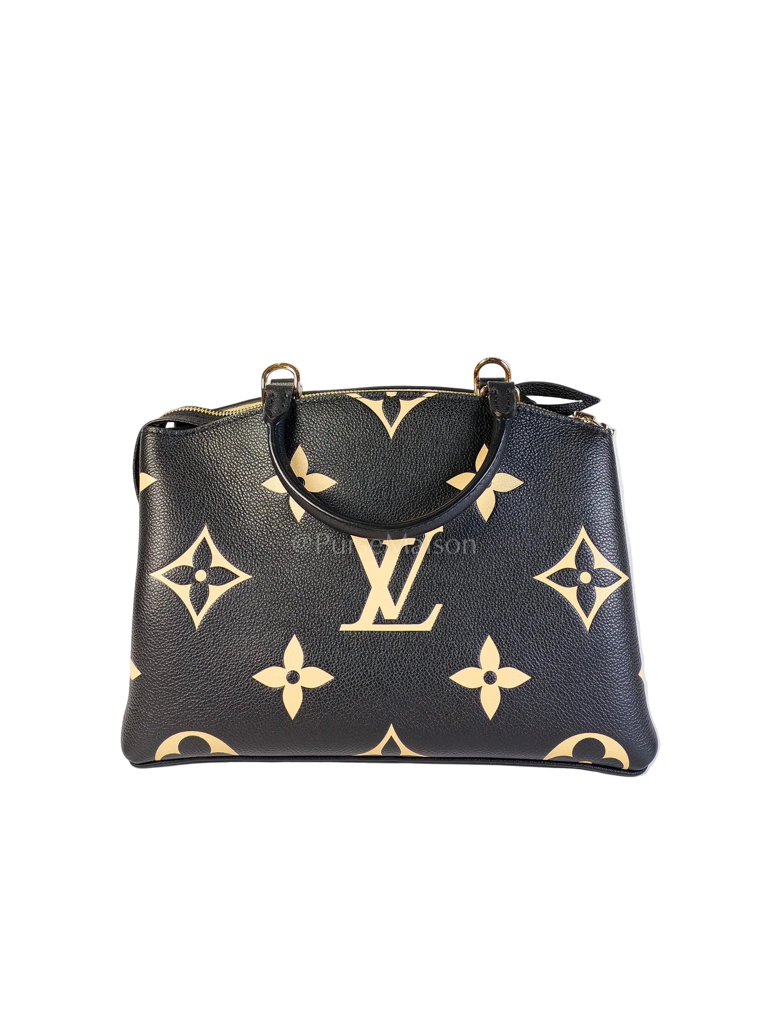 Petit Palais PM Bicolor Monogram Leather (Microchip) | Purse Maison Luxury Bags Shop