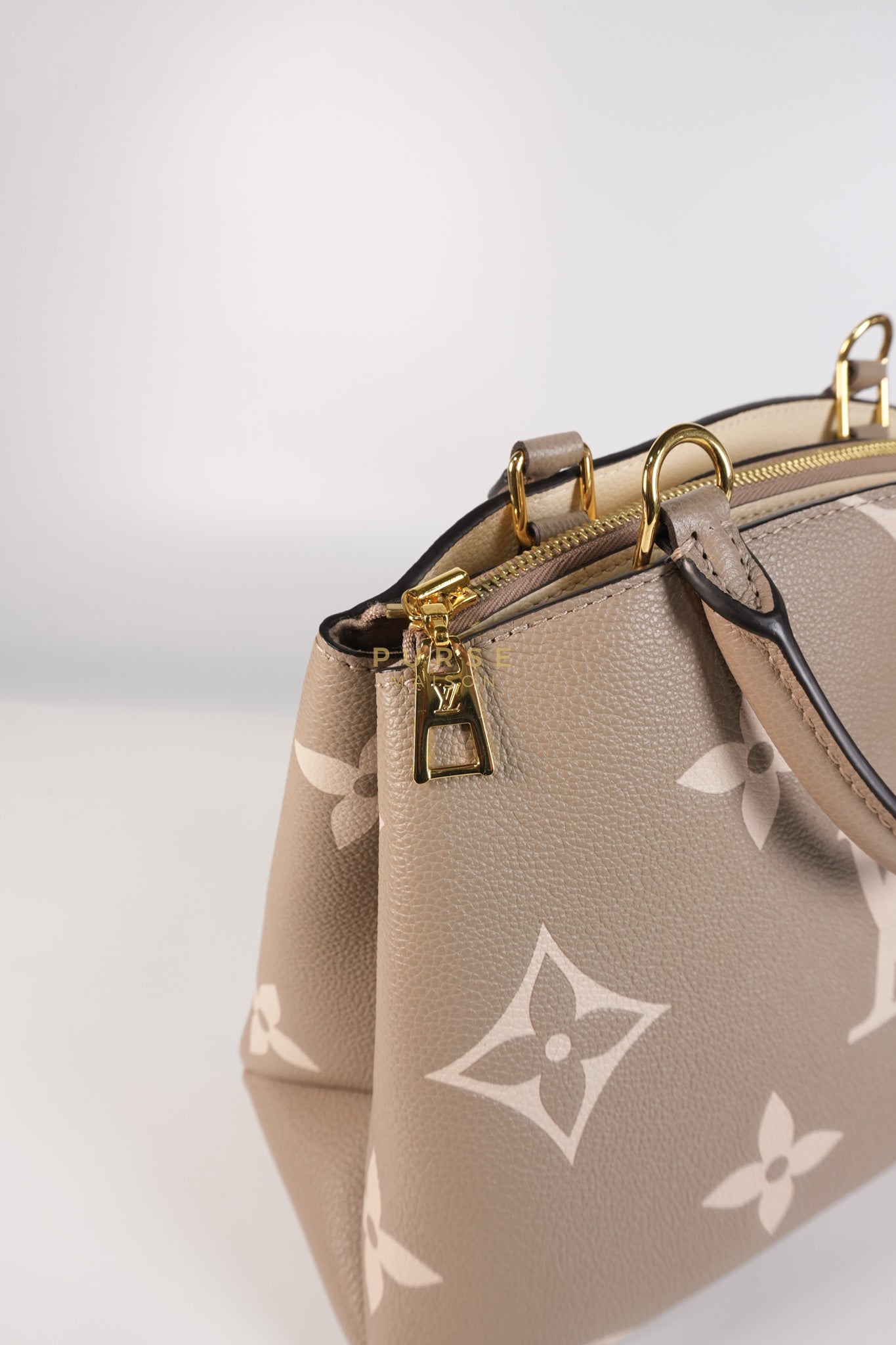 Petit Palais PM Hand Bag in Monogram Empreinte Canvas & Gold Hardware Microchip | Purse Maison Luxury Bags Shop