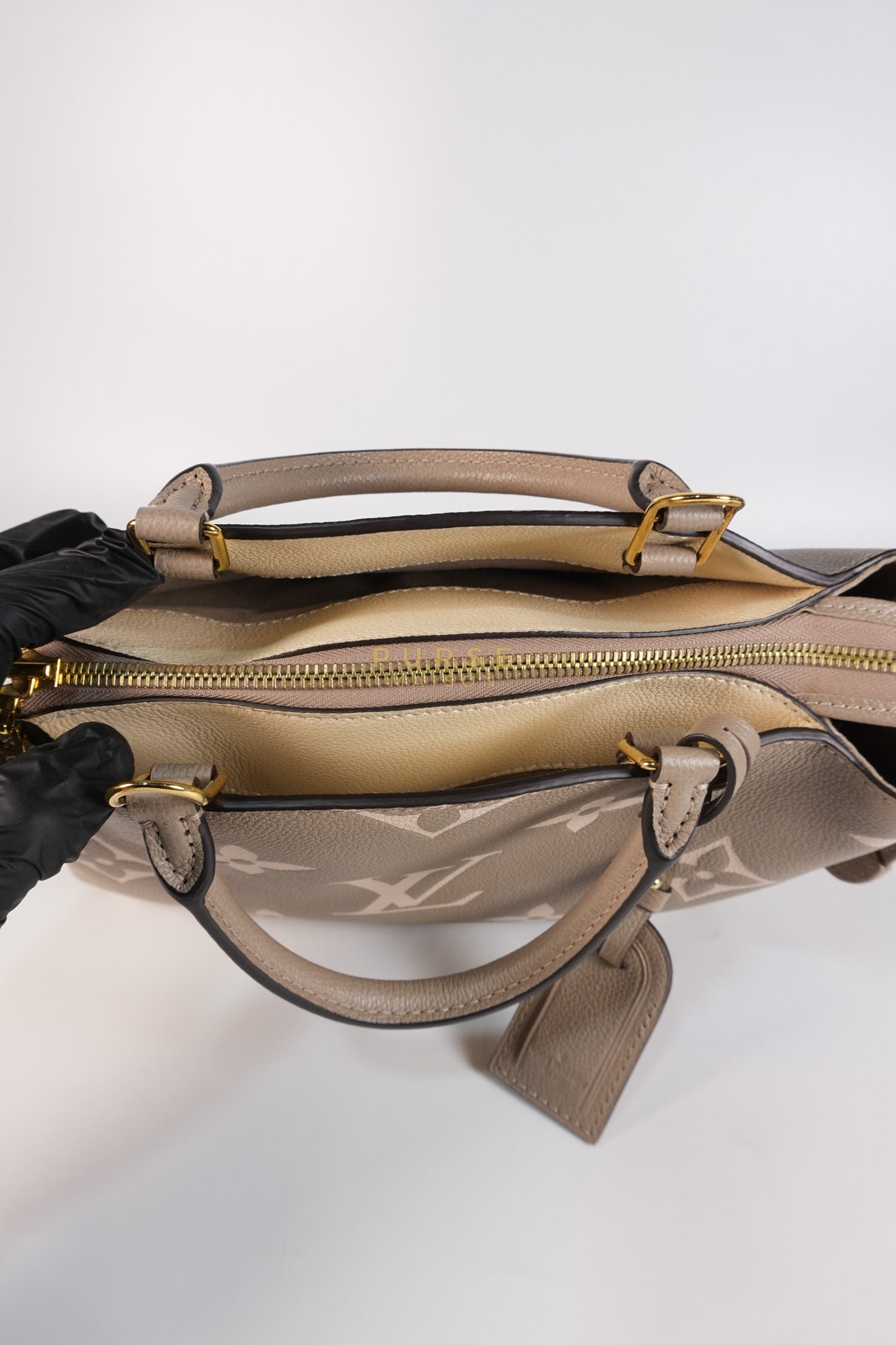 Petit Palais PM Hand Bag in Monogram Empreinte Canvas & Gold Hardware Microchip | Purse Maison Luxury Bags Shop