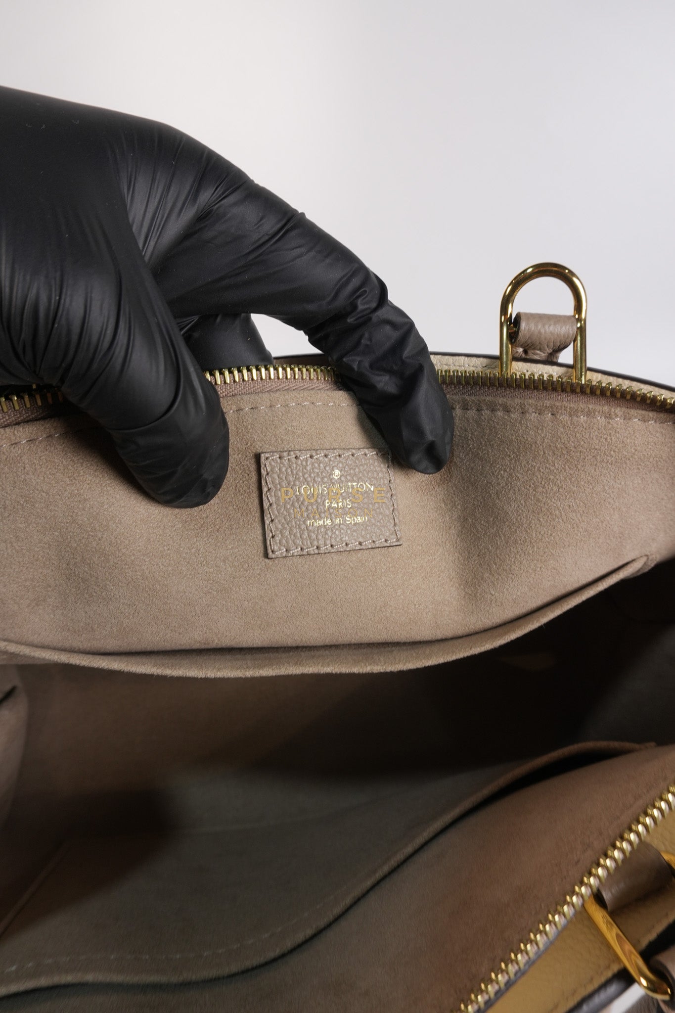 Petit Palais PM Hand Bag in Monogram Empreinte Canvas & Gold Hardware Microchip | Purse Maison Luxury Bags Shop