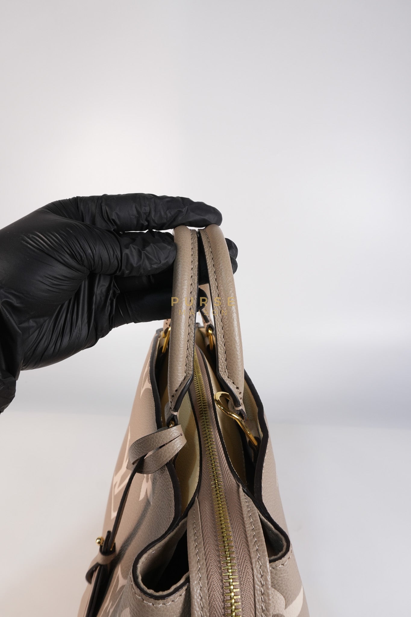 Petit Palais PM Hand Bag in Monogram Empreinte Canvas & Gold Hardware Microchip | Purse Maison Luxury Bags Shop