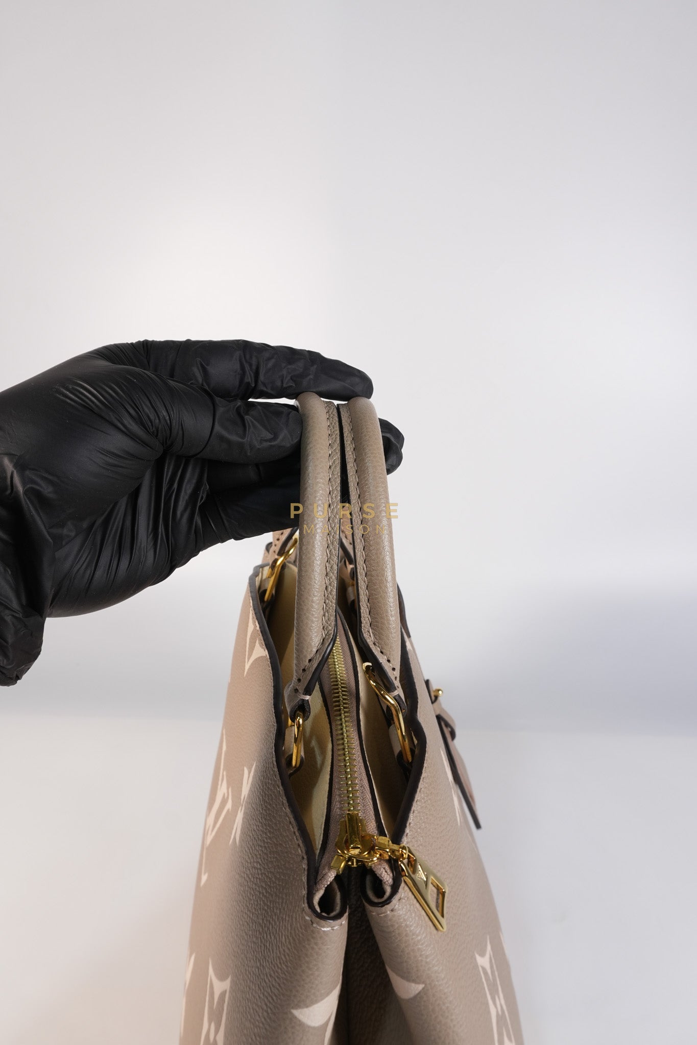 Petit Palais PM Hand Bag in Monogram Empreinte Canvas & Gold Hardware Microchip | Purse Maison Luxury Bags Shop