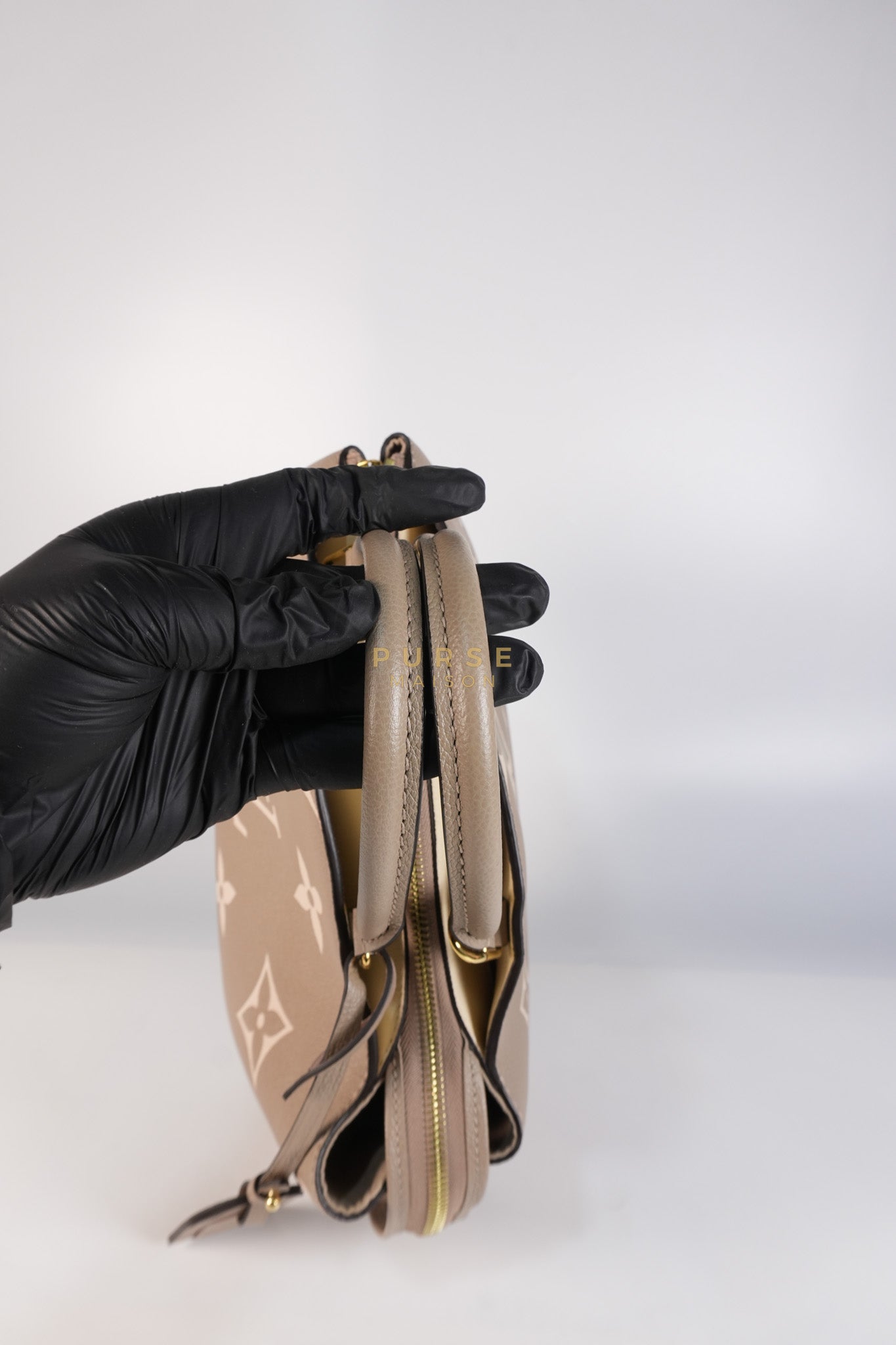 Petit Palais PM Hand Bag in Monogram Empreinte Canvas & Gold Hardware Microchip | Purse Maison Luxury Bags Shop