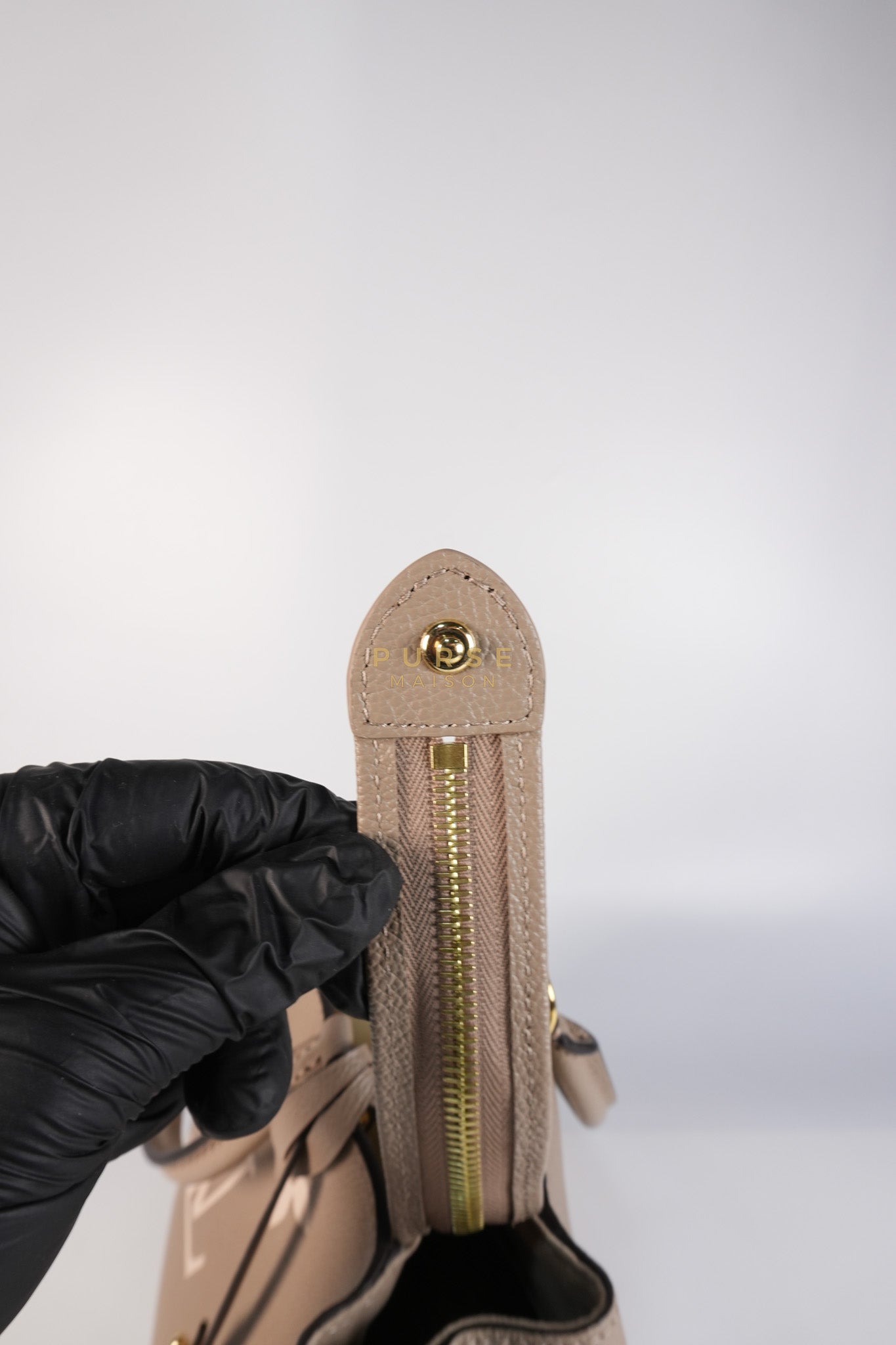 Petit Palais PM Hand Bag in Monogram Empreinte Canvas & Gold Hardware Microchip | Purse Maison Luxury Bags Shop