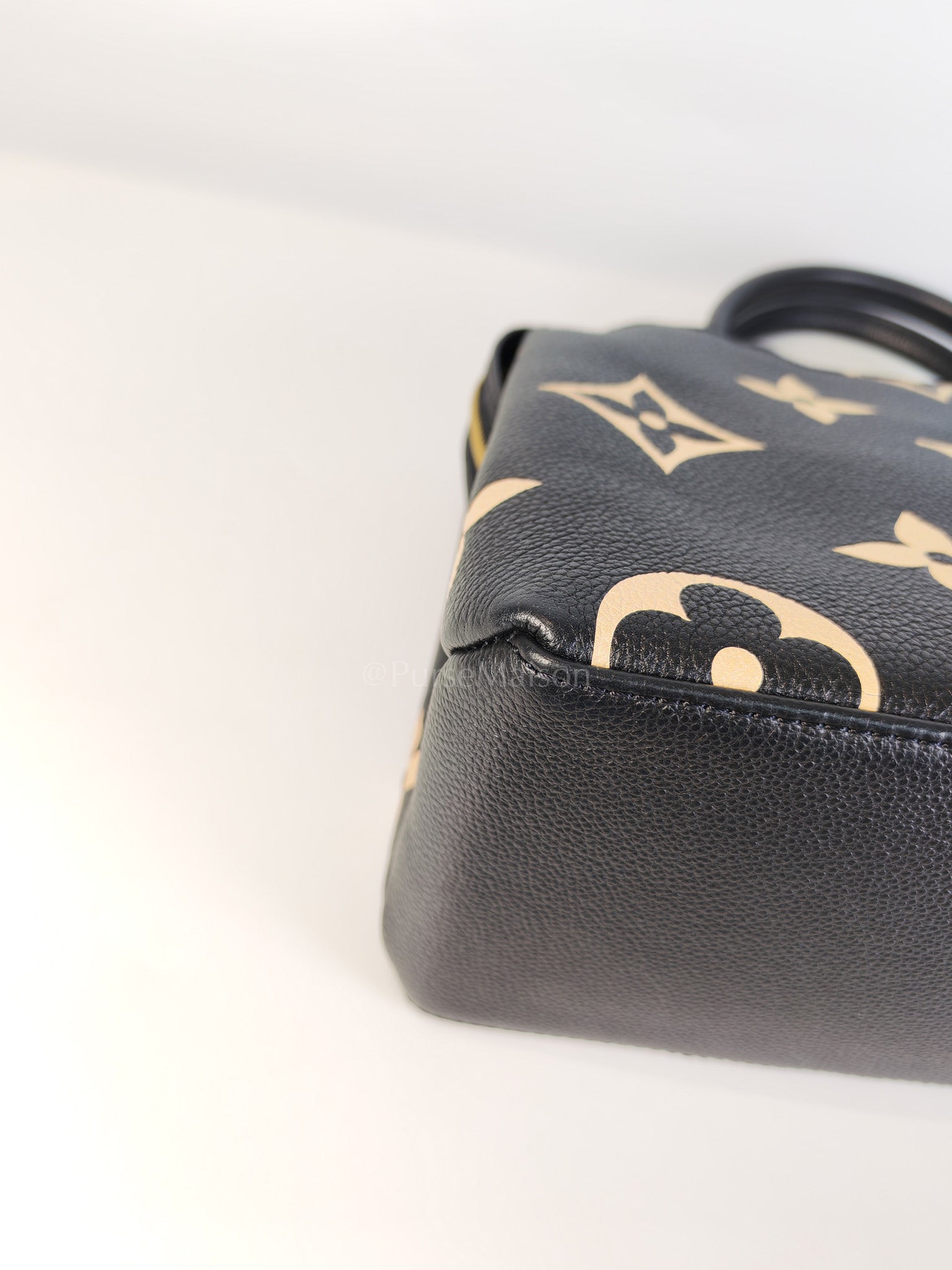 Petit Palais PM in Monogram Empreinte Bicolor Leather (Microchip) | Purse Maison Luxury Bags Shop