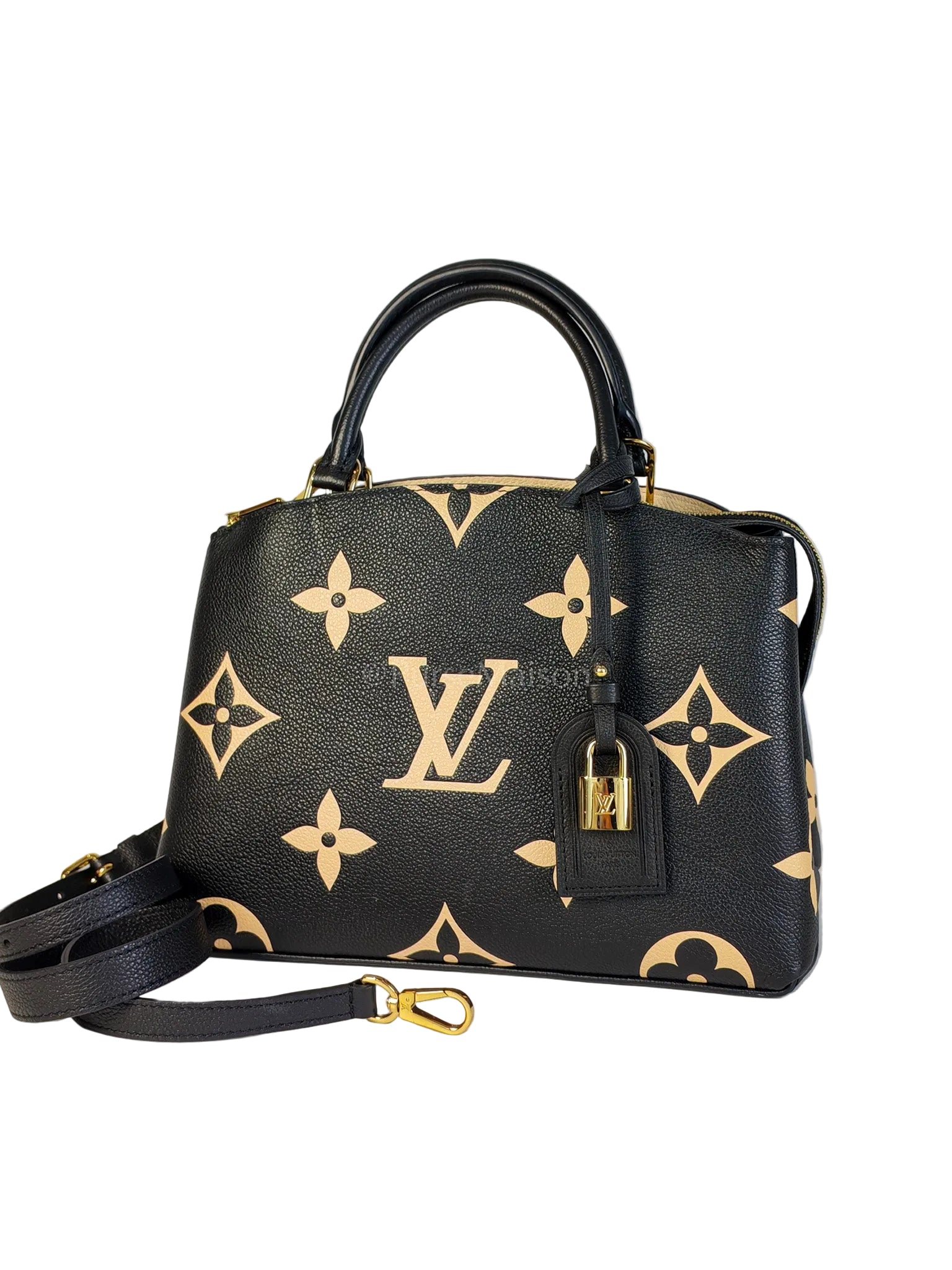 Petit Palais PM in Monogram Empreinte Bicolor Leather (Microchip) | Purse Maison Luxury Bags Shop