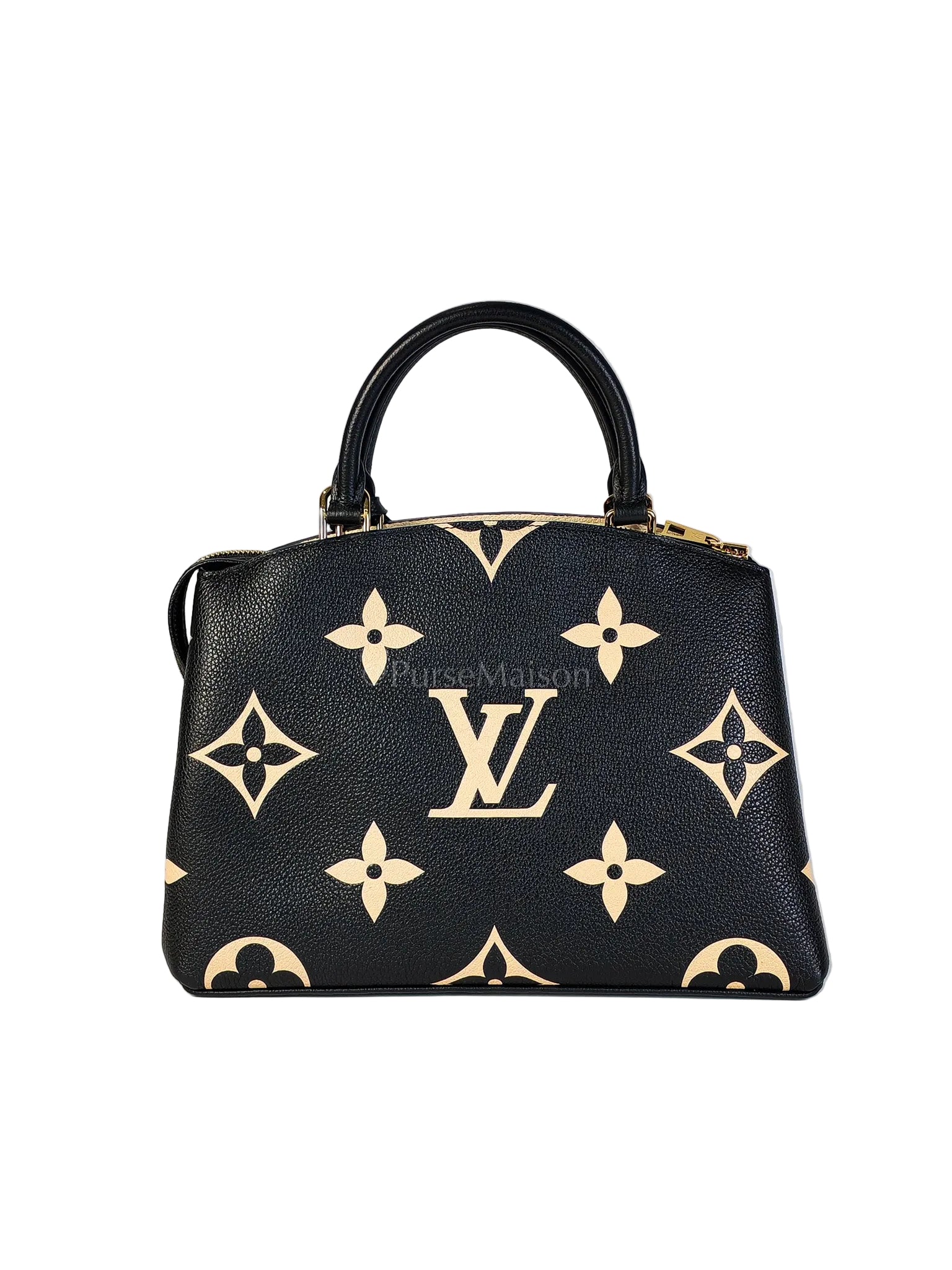 Petit Palais PM in Monogram Empreinte Bicolor Leather (Microchip) | Purse Maison Luxury Bags Shop