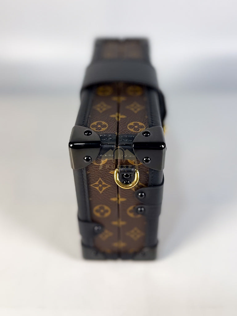 Petite Malle Bag in Monogram Coated Canvas & Gold Hardware Microchip | Purse Maison Luxury Bags Shop