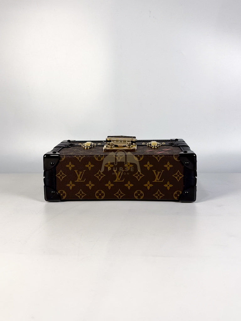 Petite Malle Bag in Monogram Coated Canvas & Gold Hardware Microchip | Purse Maison Luxury Bags Shop