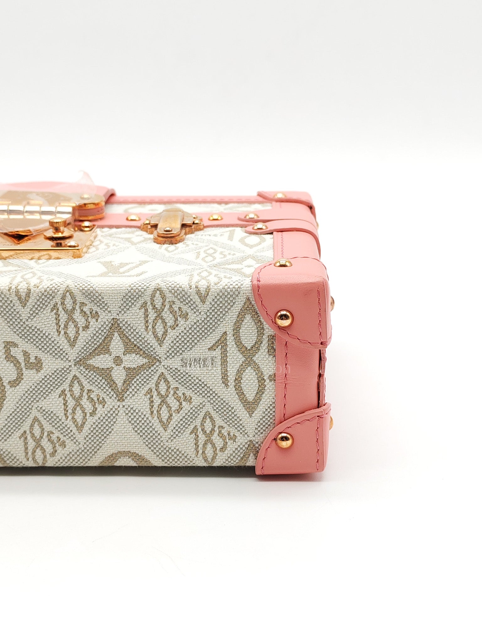 Petite Mallee Shoulder Bag in Pink Since 1854 Jacquard Clutch Rose Gold Hardware (Microchip) | Purse Maison Luxury Bags Shop
