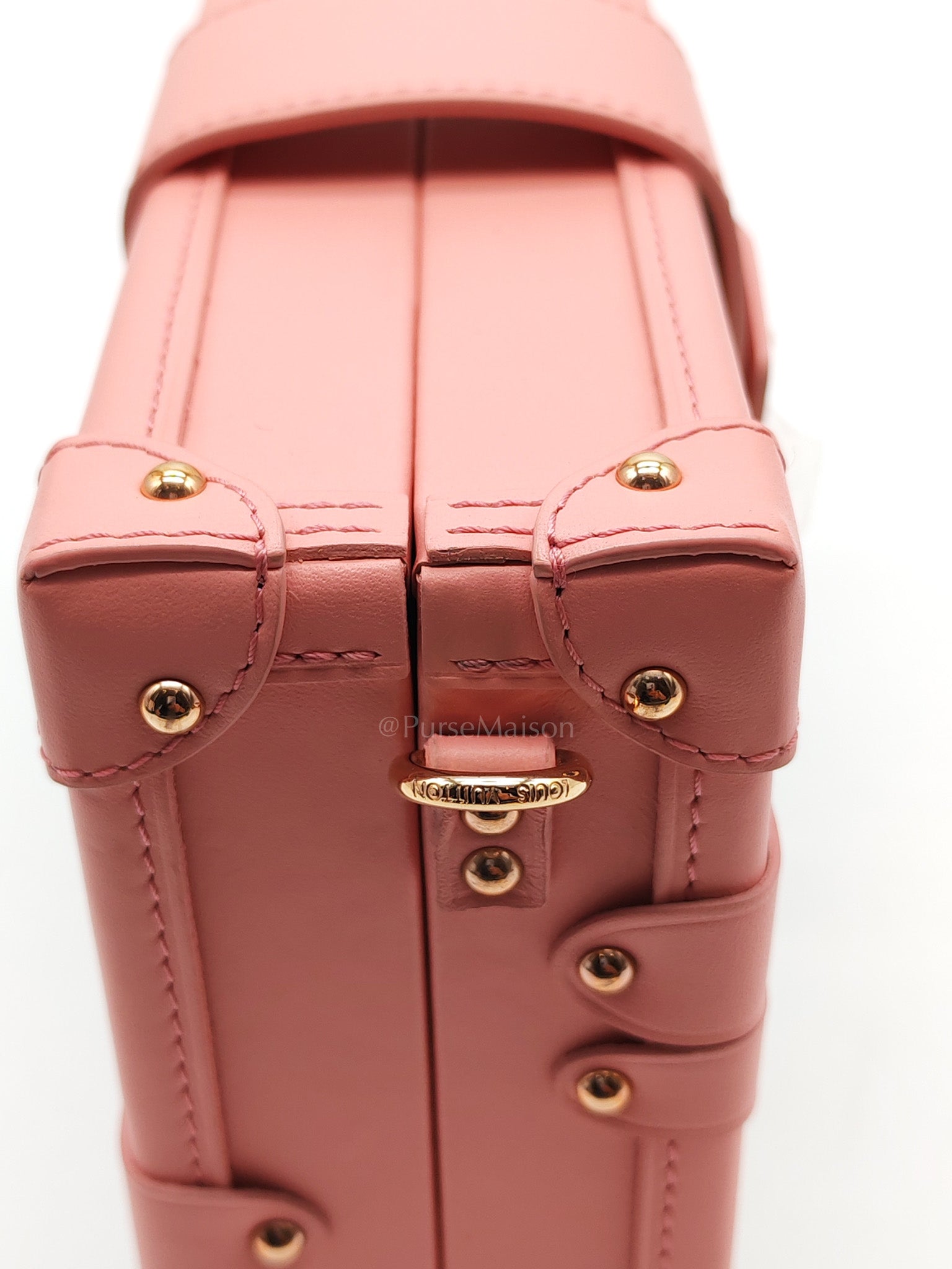 Petite Mallee Shoulder Bag in Pink Since 1854 Jacquard Clutch Rose Gold Hardware (Microchip) | Purse Maison Luxury Bags Shop