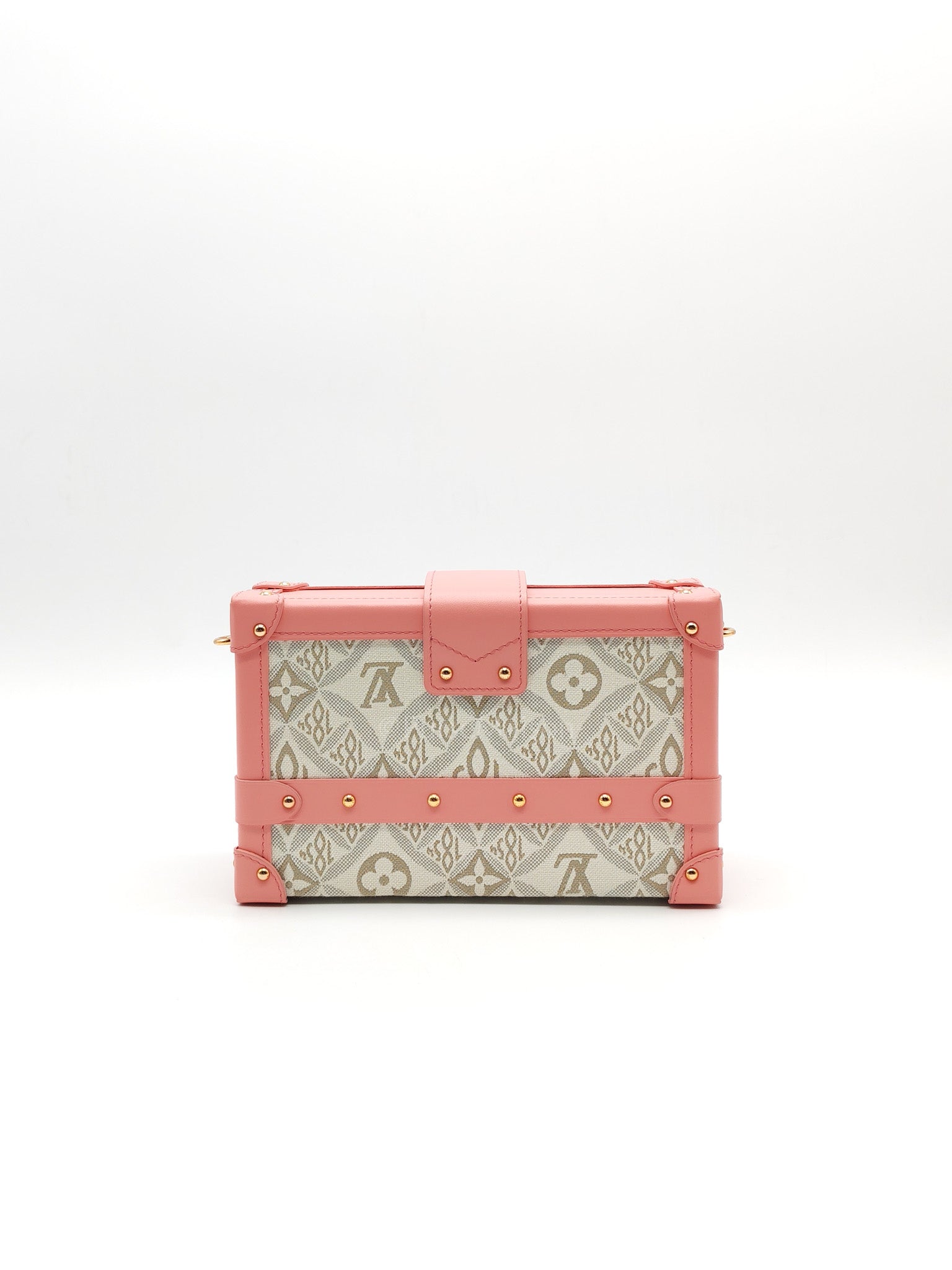 Petite Mallee Shoulder Bag in Pink Since 1854 Jacquard Clutch Rose Gold Hardware (Microchip) | Purse Maison Luxury Bags Shop