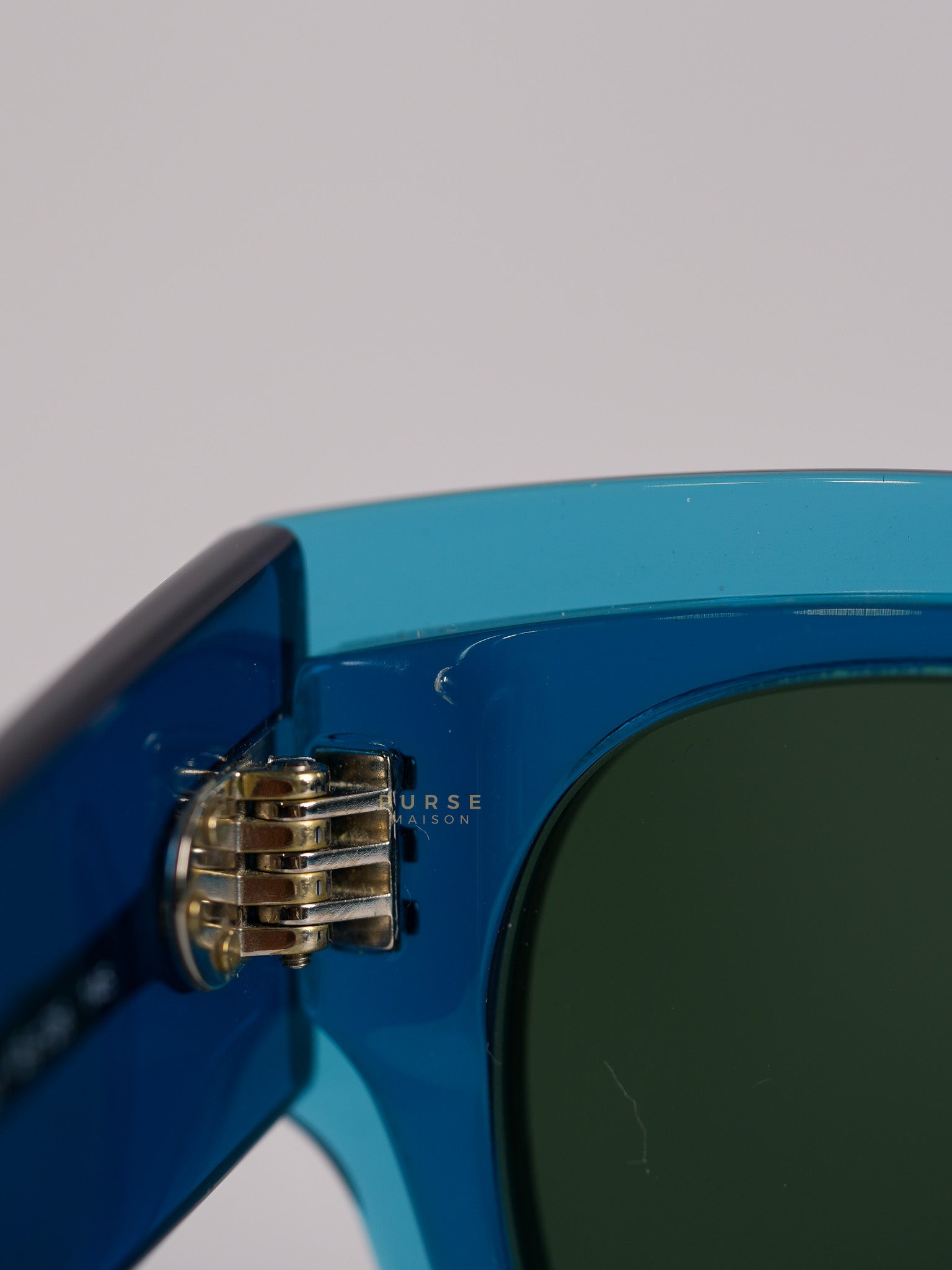 Petrol Blue Zoe Sunglasses | Purse Maison Luxury Bags Shop