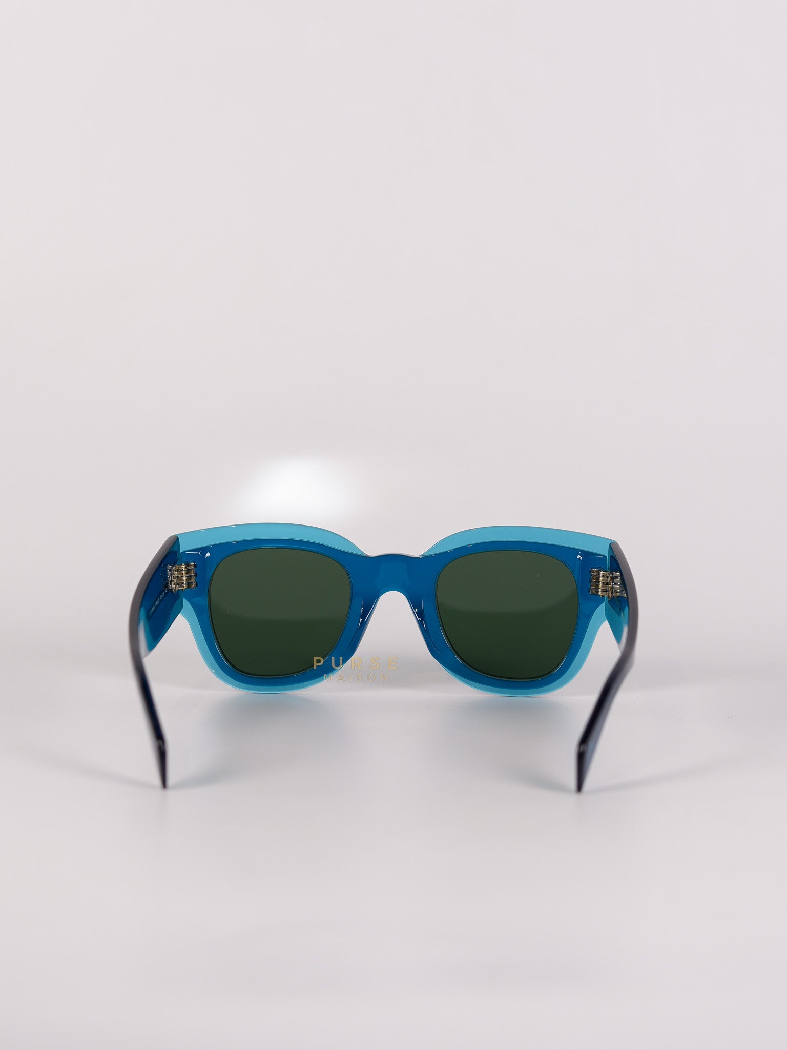 Petrol Blue Zoe Sunglasses | Purse Maison Luxury Bags Shop
