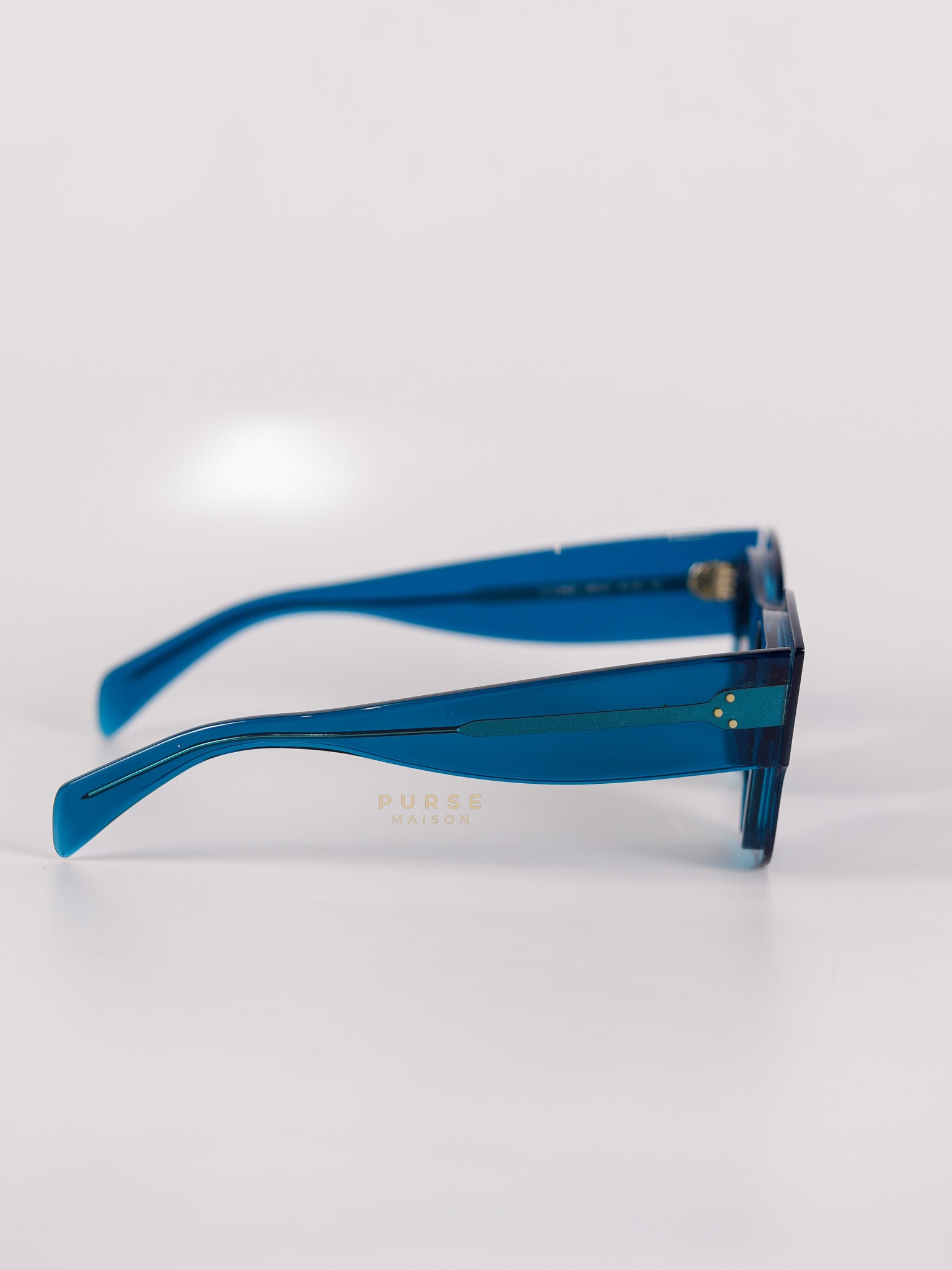 Petrol Blue Zoe Sunglasses | Purse Maison Luxury Bags Shop