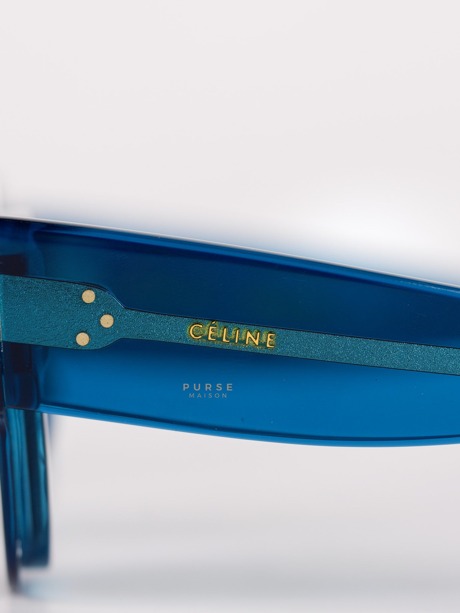 Petrol Blue Zoe Sunglasses | Purse Maison Luxury Bags Shop