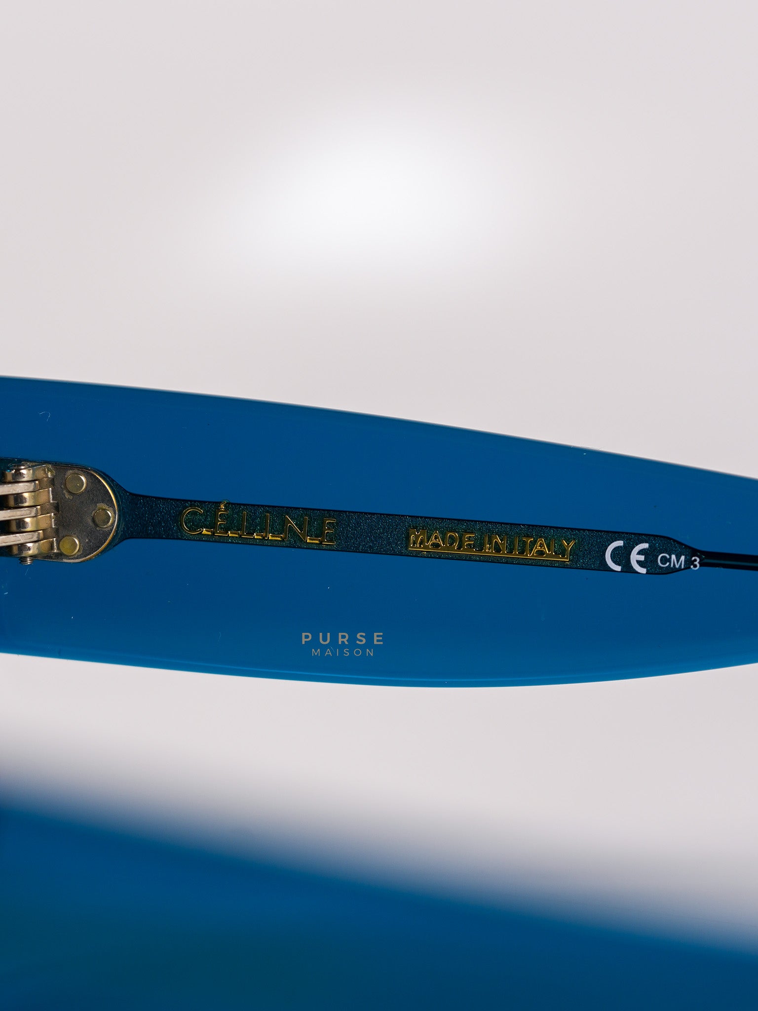 Petrol Blue Zoe Sunglasses | Purse Maison Luxury Bags Shop