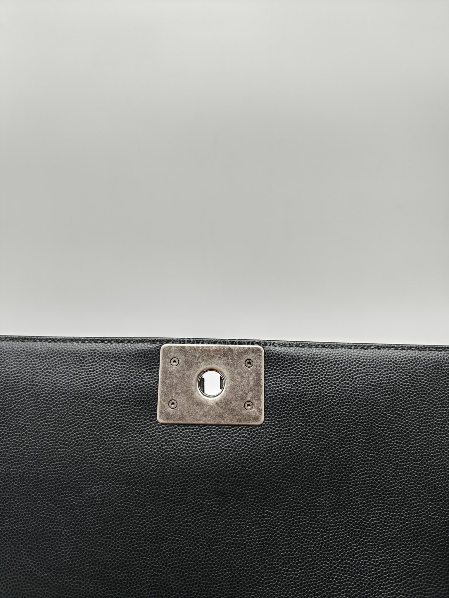 Boy Old Medium in Black Caviar Leather and Ruthenium Hardware Series 29