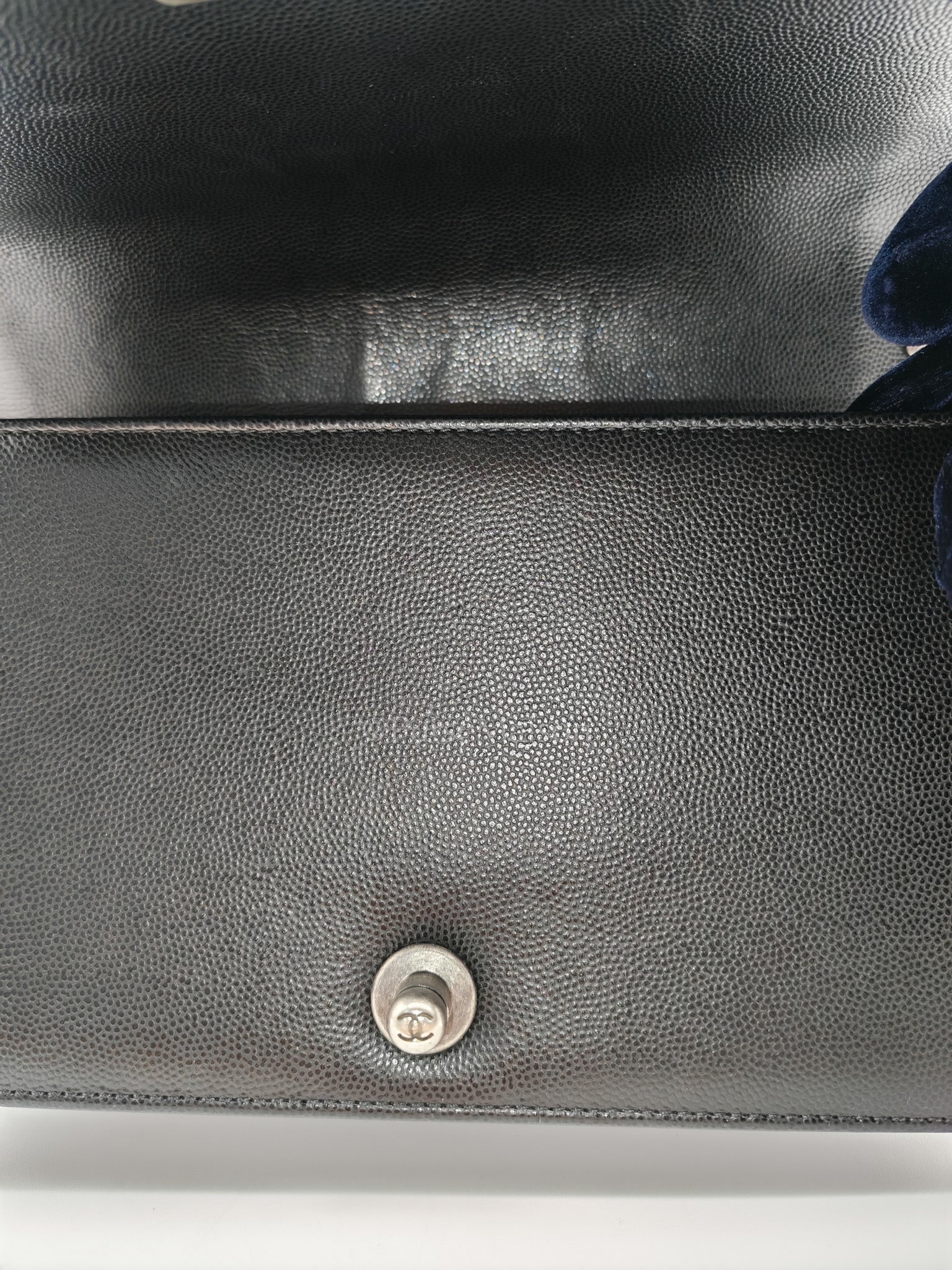 Boy Old Medium in Black Caviar Leather and Ruthenium Hardware Series 29