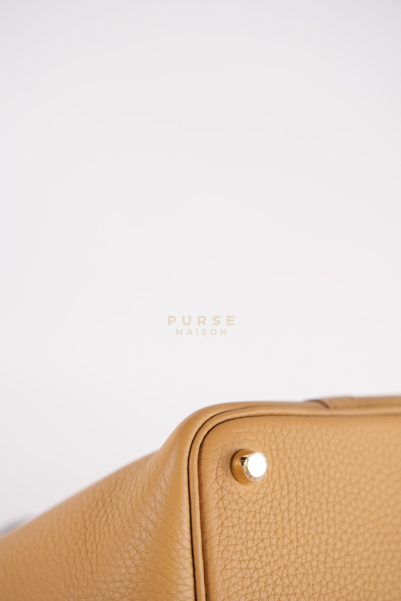 Picotin 18 Biscuit in Clemence Taurillon Leather and Gold Hardware Stamp K (2025) | Purse Maison Luxury Bags Shop