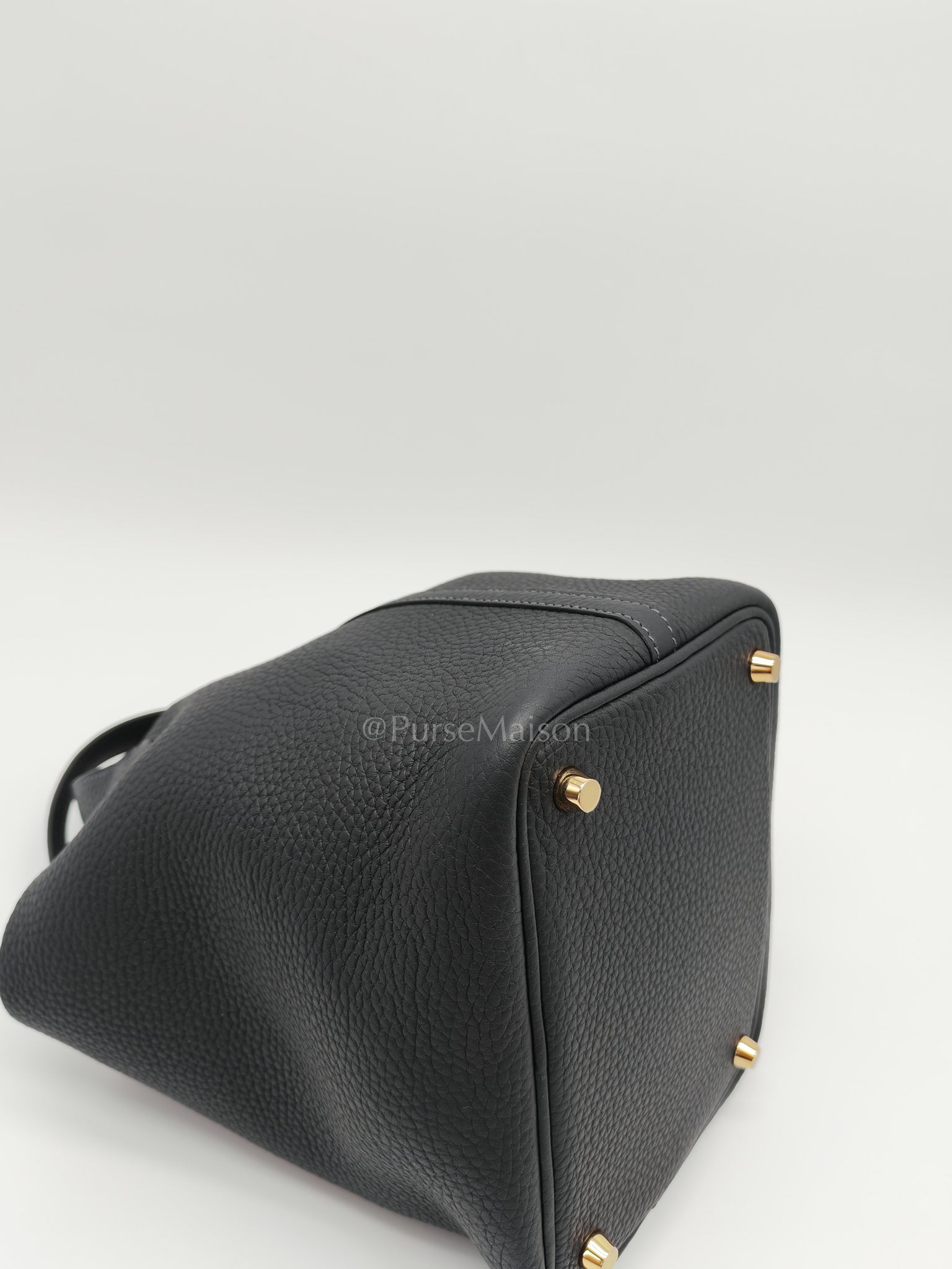 Picotin 18 Caban in Clemence Leather and Gold Hardware Stamp K (2025) | Purse Maison Luxury Bags Shop