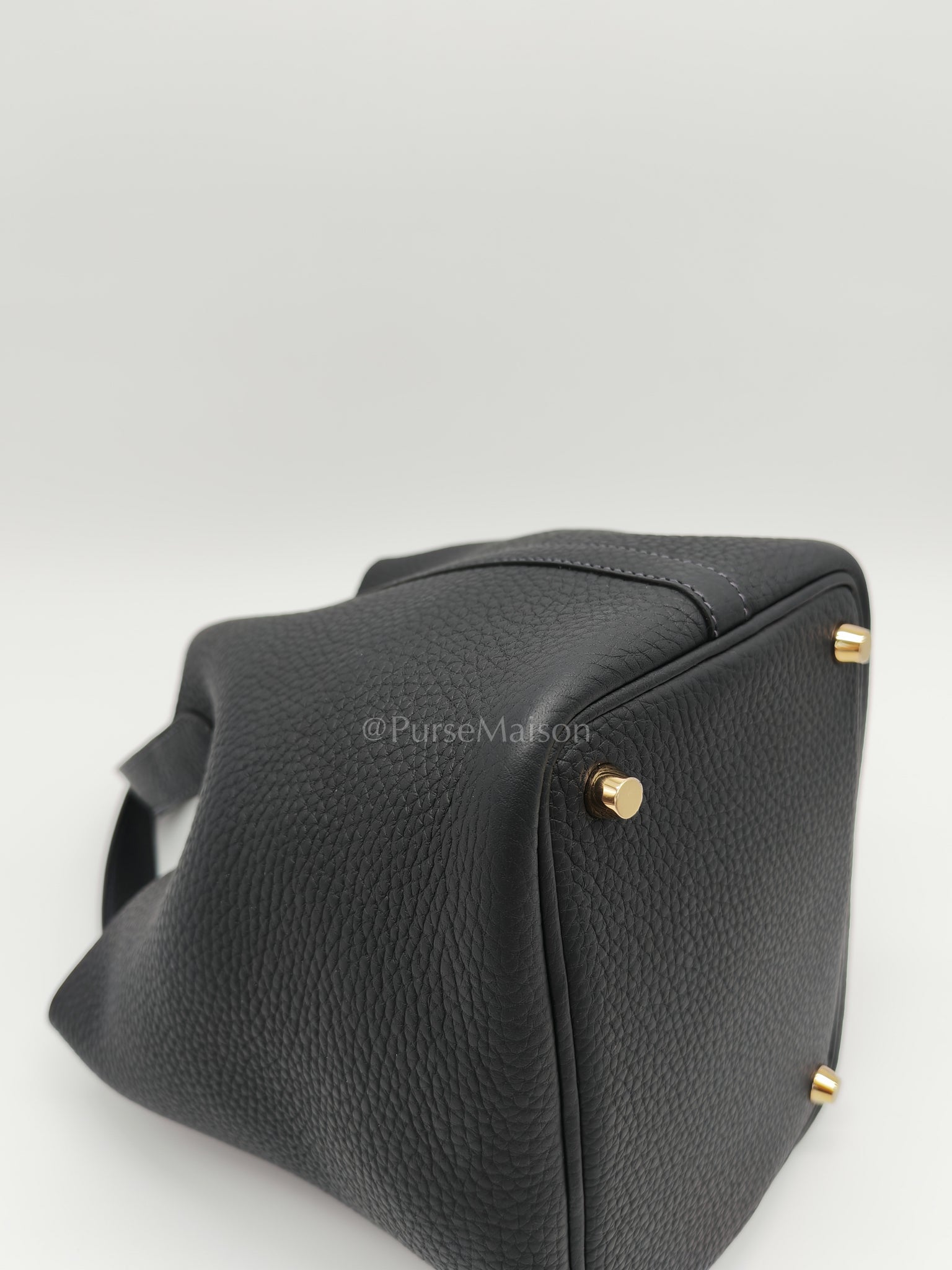 Picotin 18 Caban in Clemence Leather and Gold Hardware Stamp K (2025) | Purse Maison Luxury Bags Shop