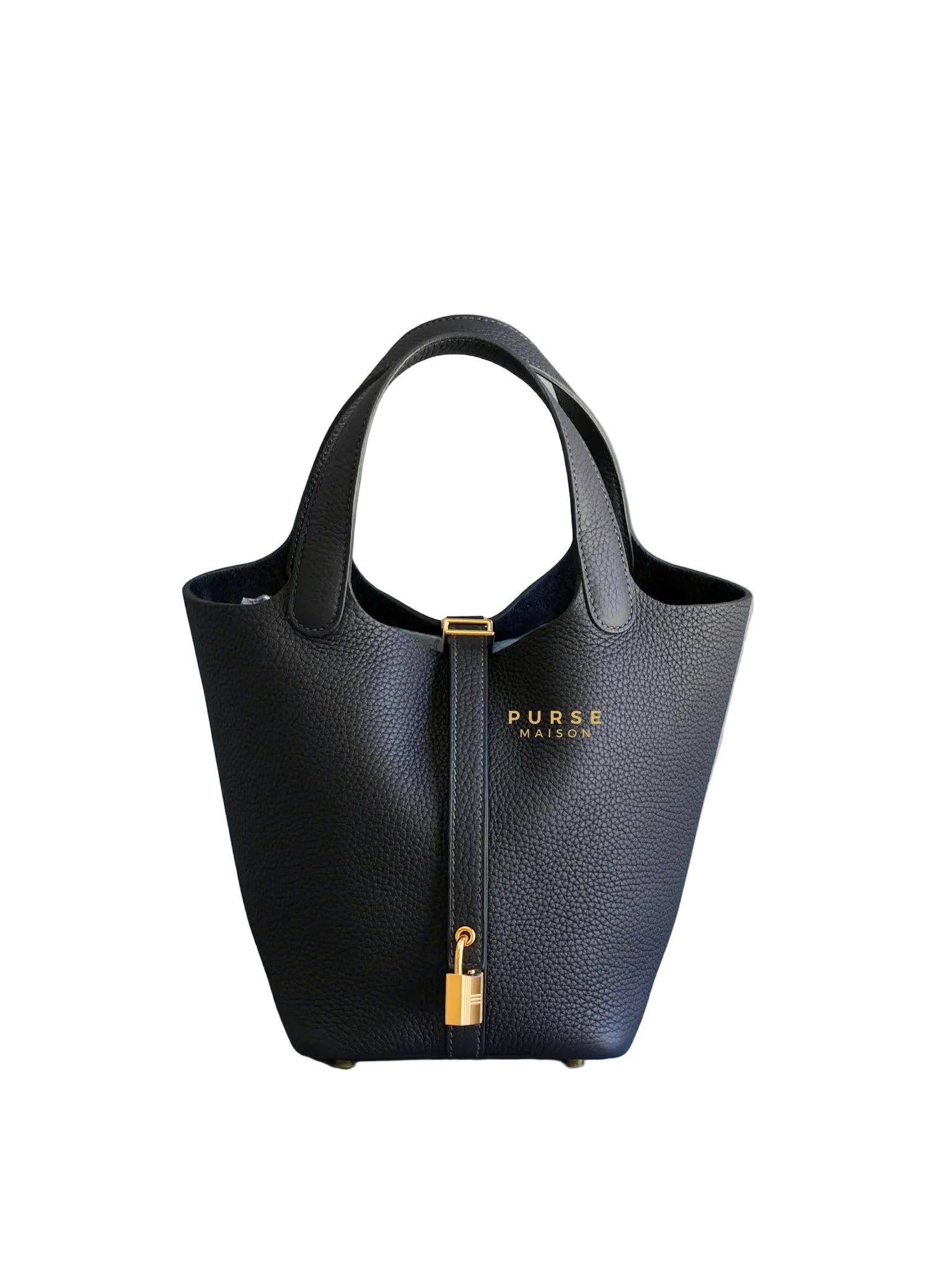 Picotin 18 Caban in Clemence Leather and Gold Hardware Stamp K (2025) | Purse Maison Luxury Bags Shop