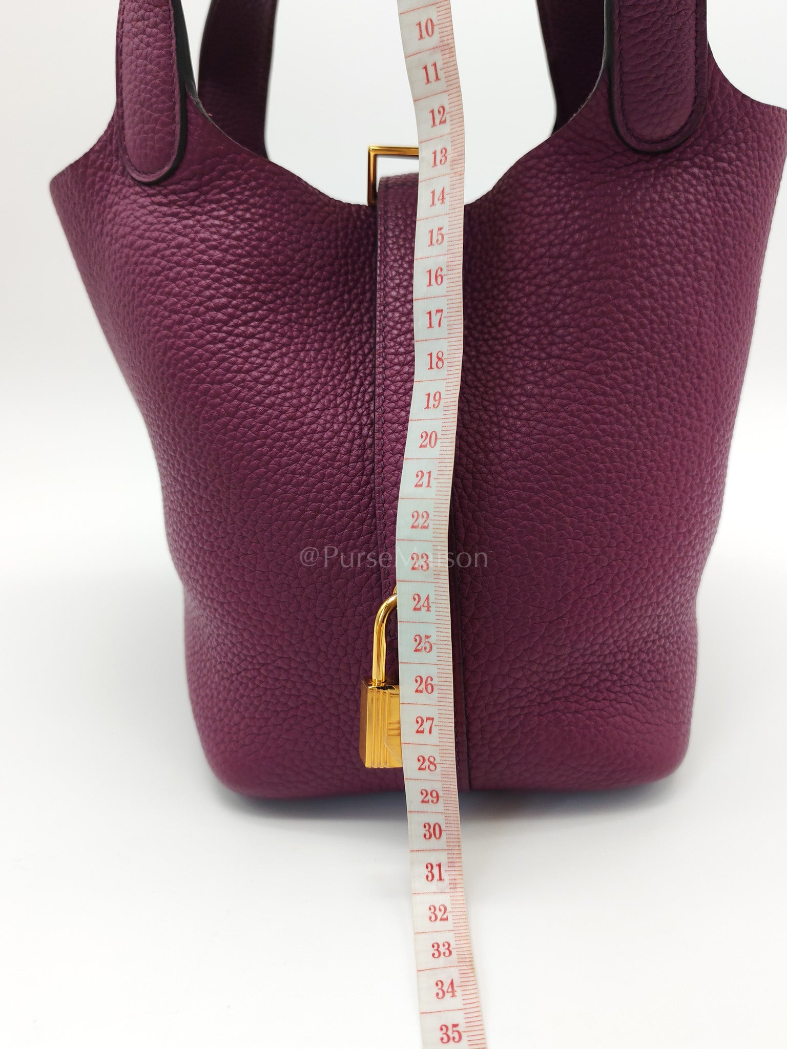 Picotin 18 in Anemone Taurillon Maurice Leather Gold Hardware Stamp D(2019) | Purse Maison Luxury Bags Shop