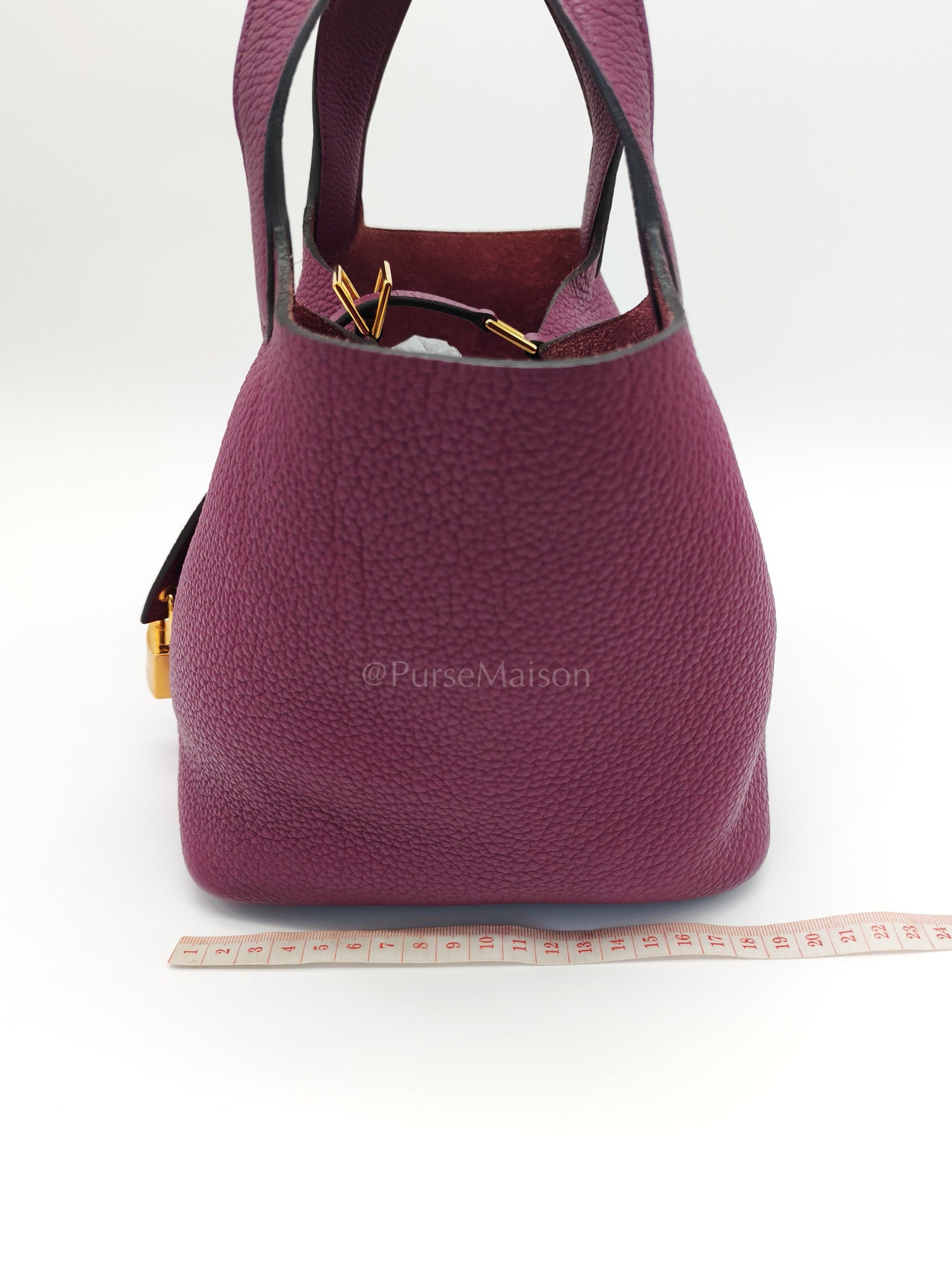 Picotin 18 in Anemone Taurillon Maurice Leather Gold Hardware Stamp D(2019) | Purse Maison Luxury Bags Shop