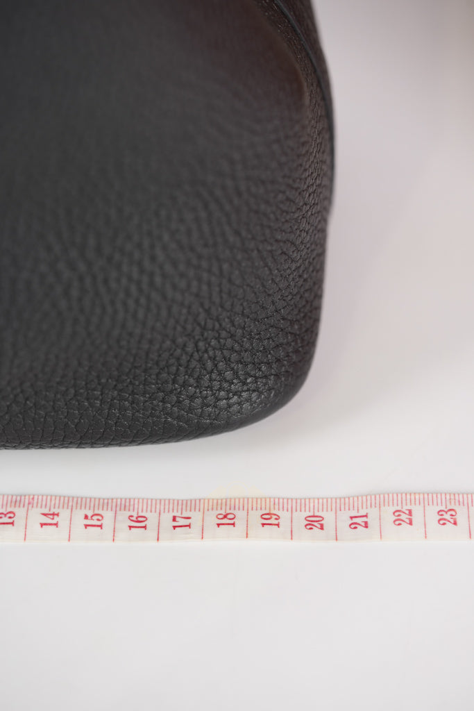 Picotin 18 in Black Clemence Leather and Gold Hardware Stamp Y (2020) | Purse Maison Luxury Bags Shop