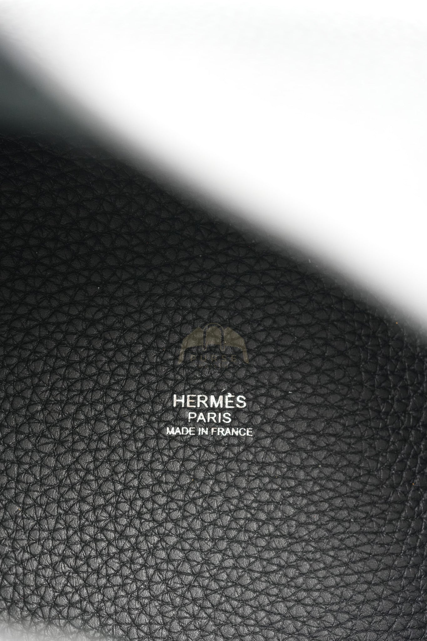 Picotin 18 in Noir/Black Clemence Leather Palladium Hardware Stamp U(2022) | Purse Maison Luxury Bags Shop