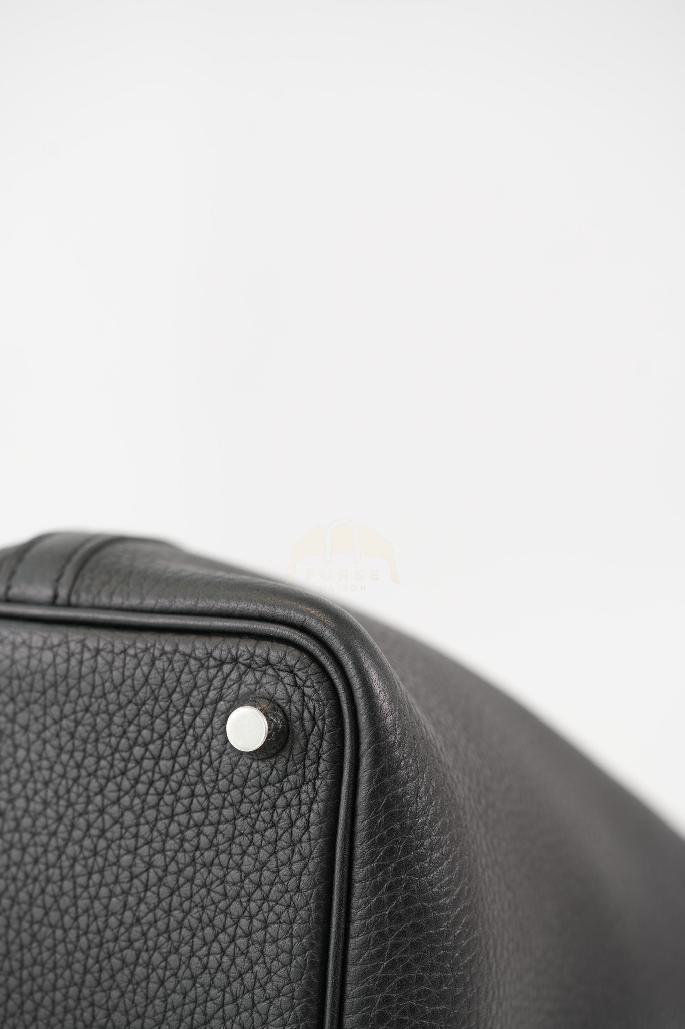 Picotin 18 in Noir/Black Clemence Leather Palladium Hardware Stamp U(2022) | Purse Maison Luxury Bags Shop