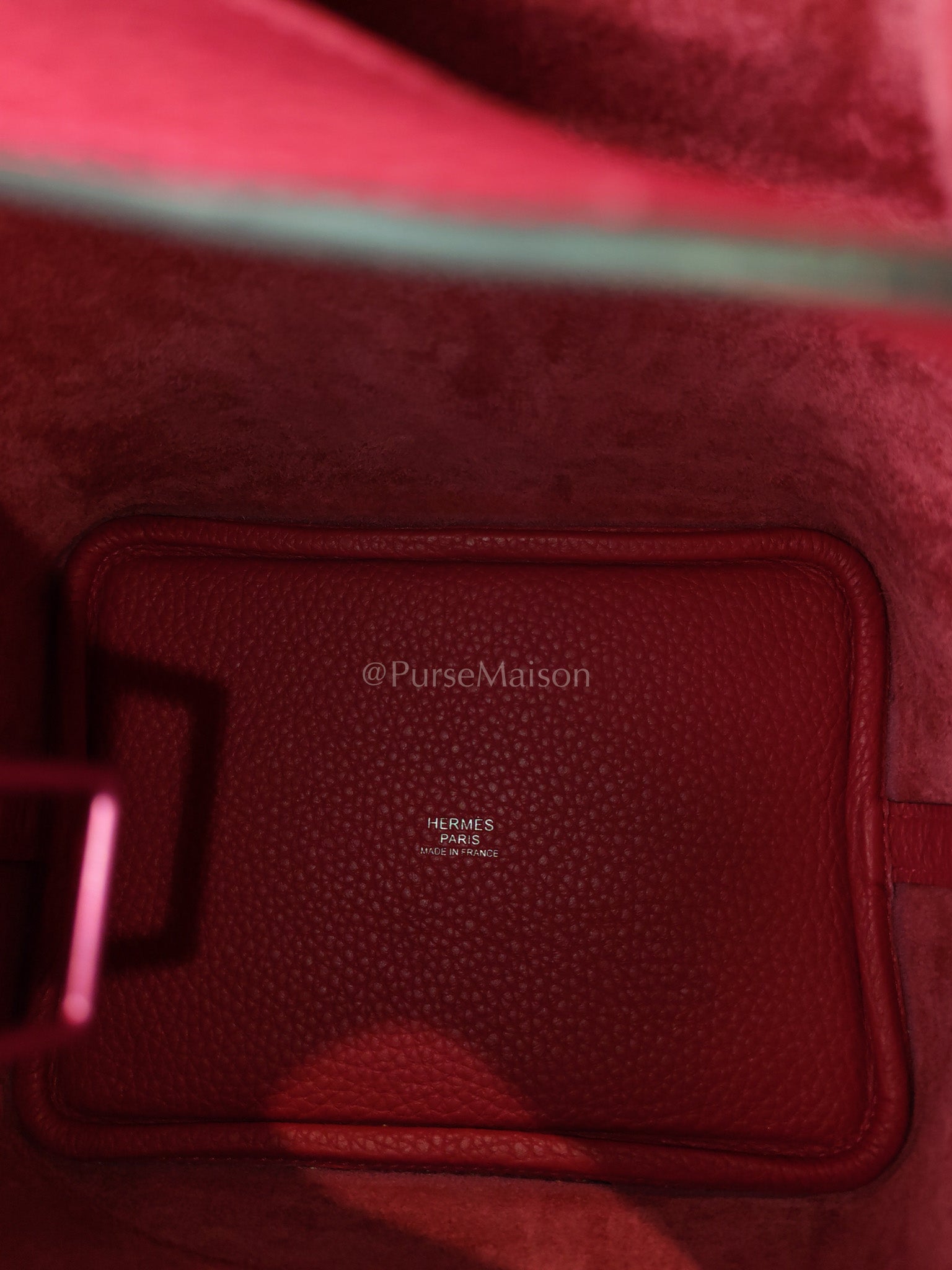 Picotin 18 in Rose Mexico Clemence Leather Monochrome Hardware (Stamp U) | Purse Maison Luxury Bags Shop