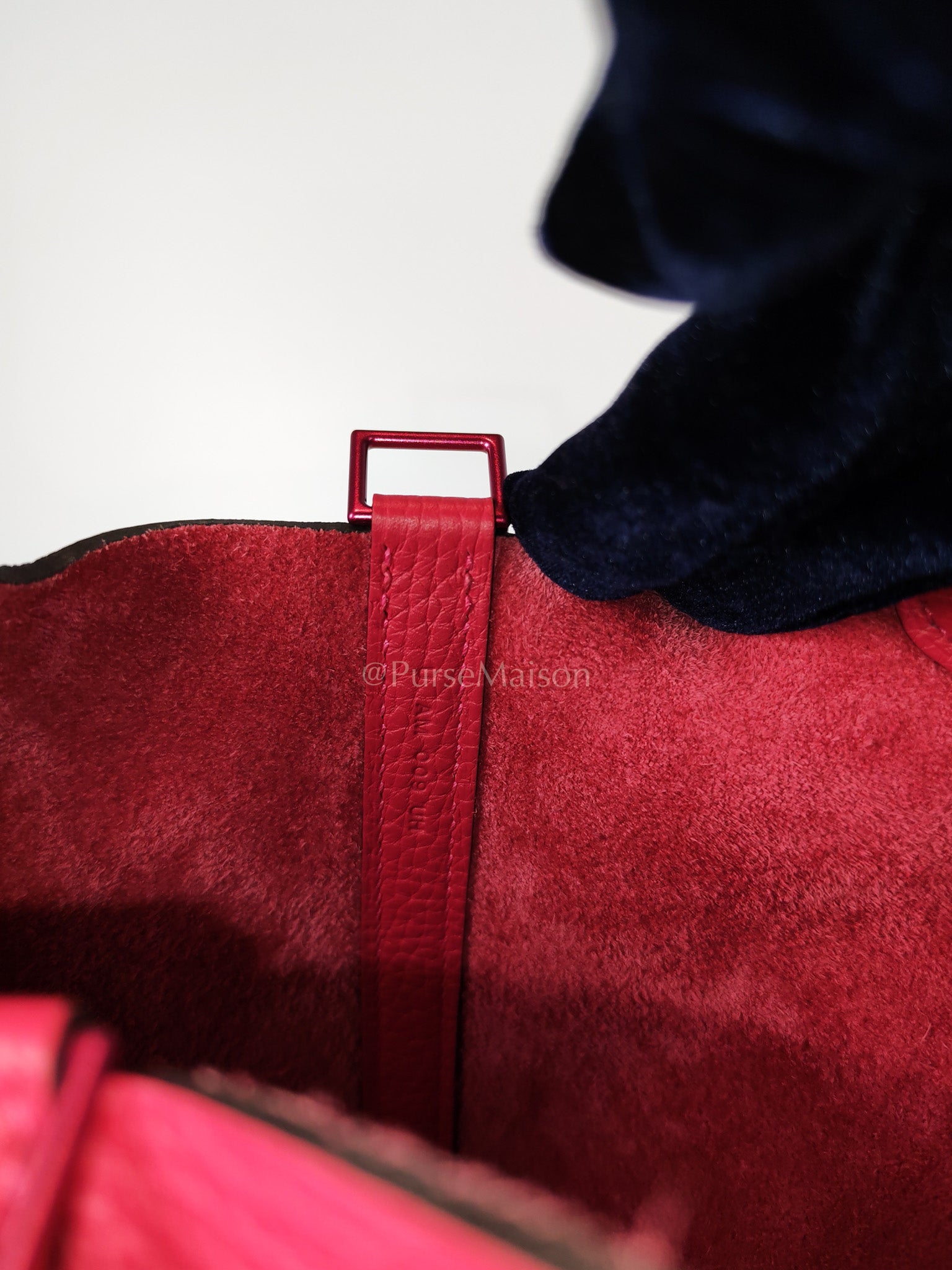 Picotin 18 in Rose Mexico Clemence Leather Monochrome Hardware (Stamp U) | Purse Maison Luxury Bags Shop