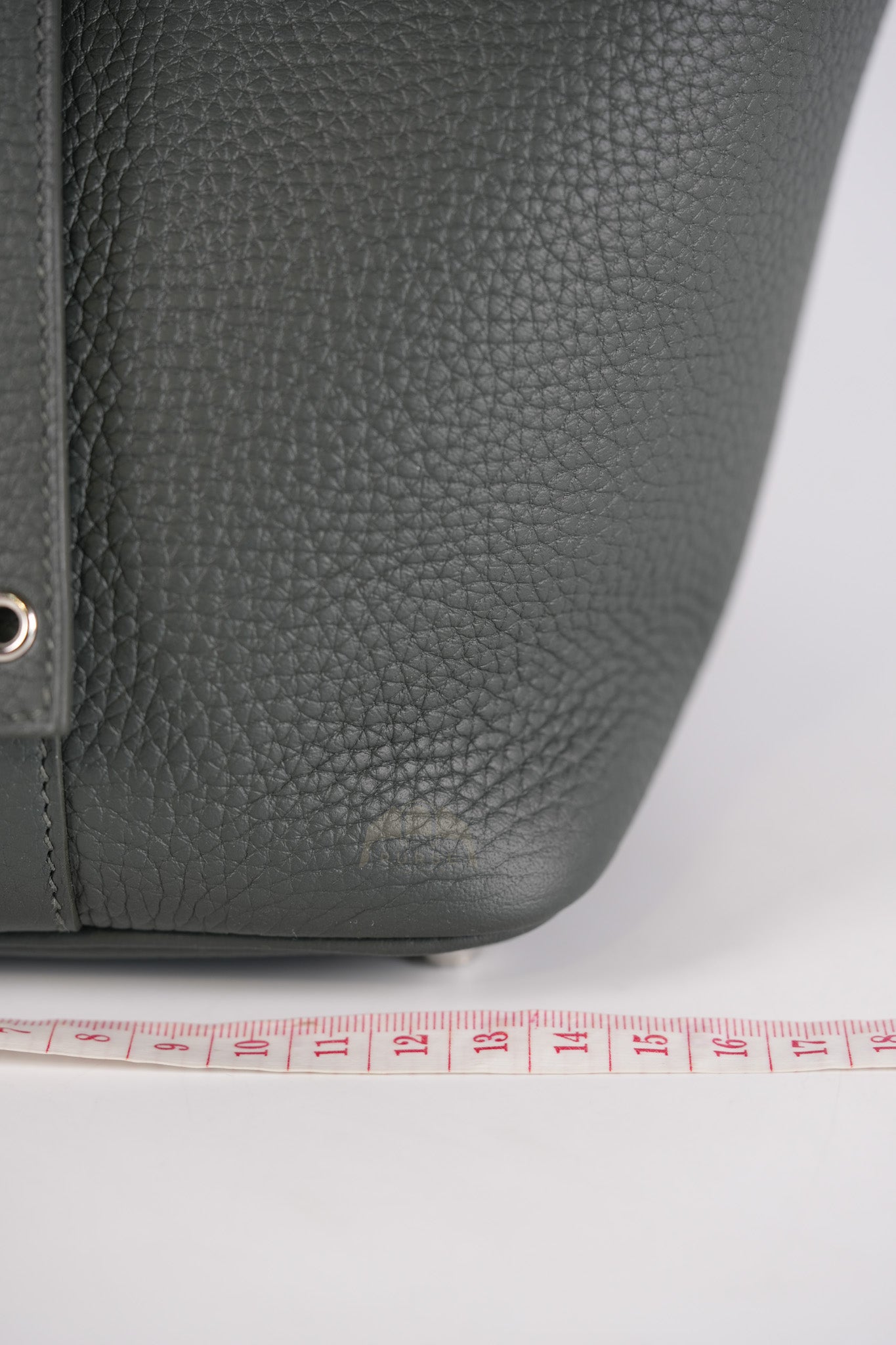 Picotin 18 in Vert Mangrove Clemence Leather Palladium Hardware (Stamp K) | Purse Maison Luxury Bags Shop