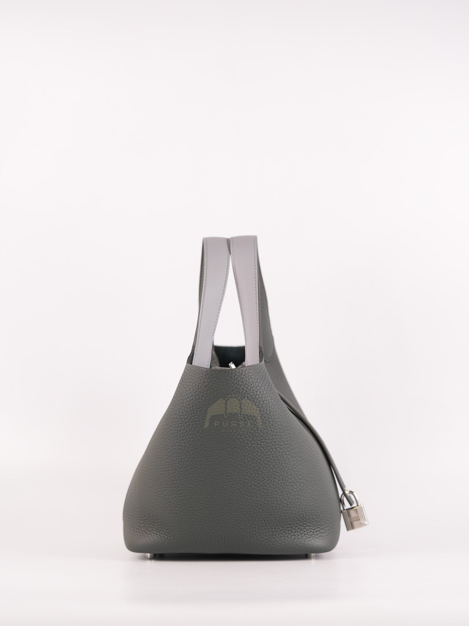 Picotin 18 in Vert Mangrove Clemence Leather Palladium Hardware (Stamp K) | Purse Maison Luxury Bags Shop