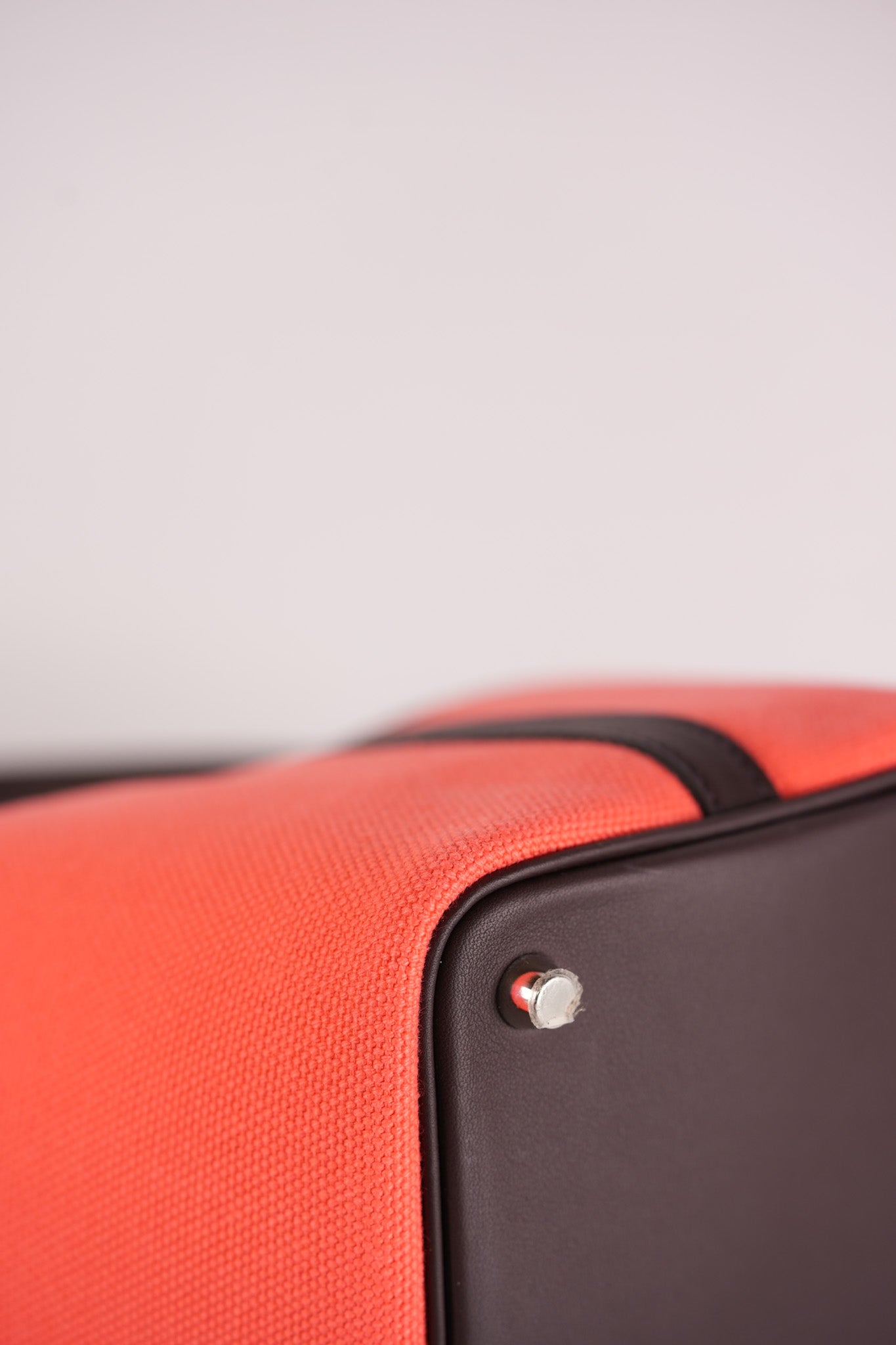 Picotin 18 Limited Edition Cargo Rouge Sellier Swift and Rose Texas Toile Goeland Canvas and Palladium Hardware Stamp U (2022) | Purse Maison Luxury Bags Shop