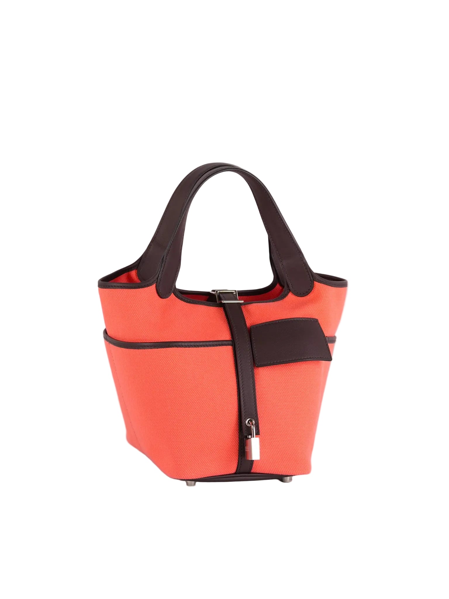 Picotin 18 Limited Edition Cargo Rouge Sellier Swift and Rose Texas Toile Goeland Canvas and Palladium Hardware Stamp U (2022) | Purse Maison Luxury Bags Shop